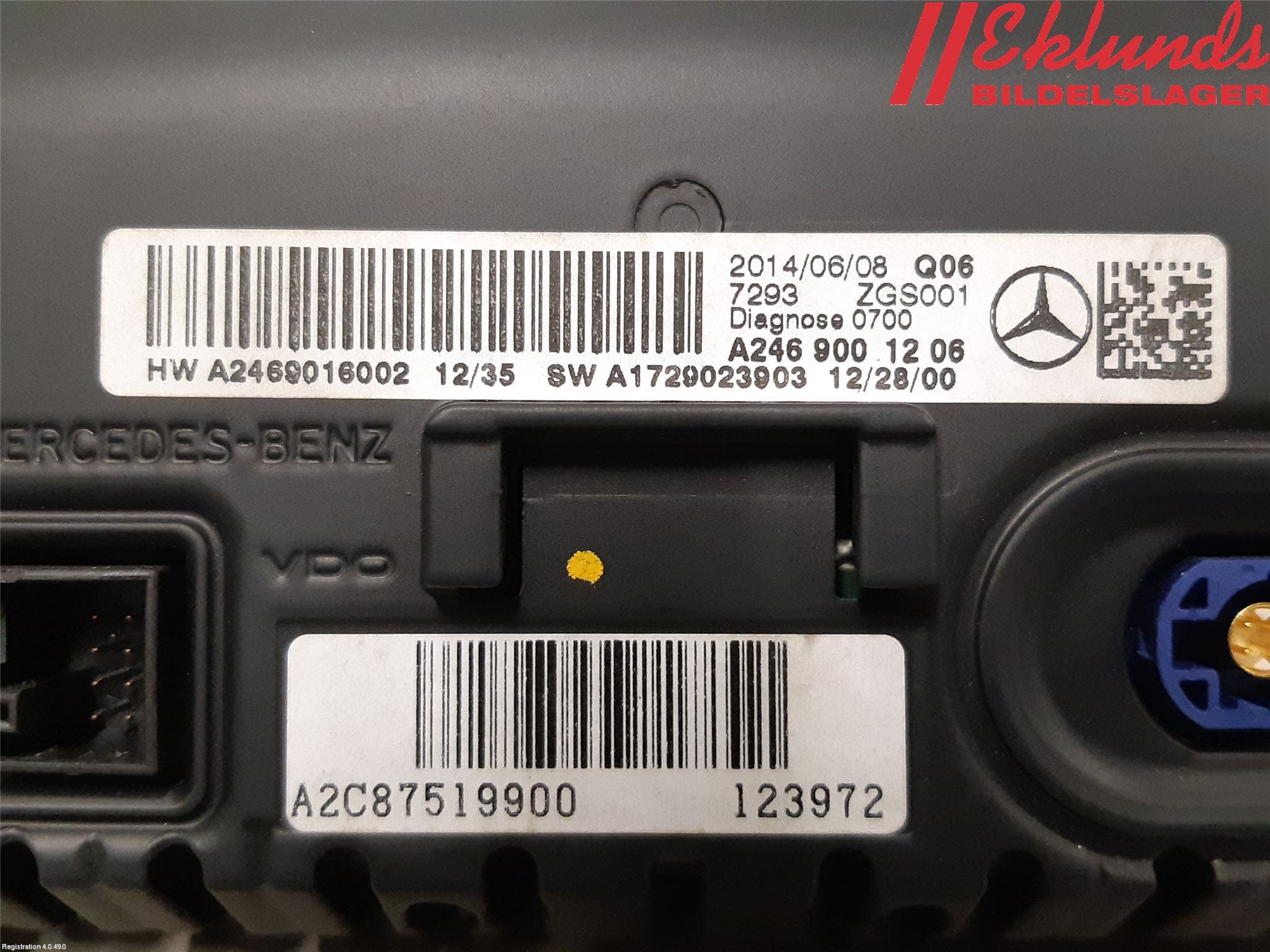 Mercedes-Benz MB CLA-KLASS (C117/X117) 13-19 Cd Radio - Multimediapanel