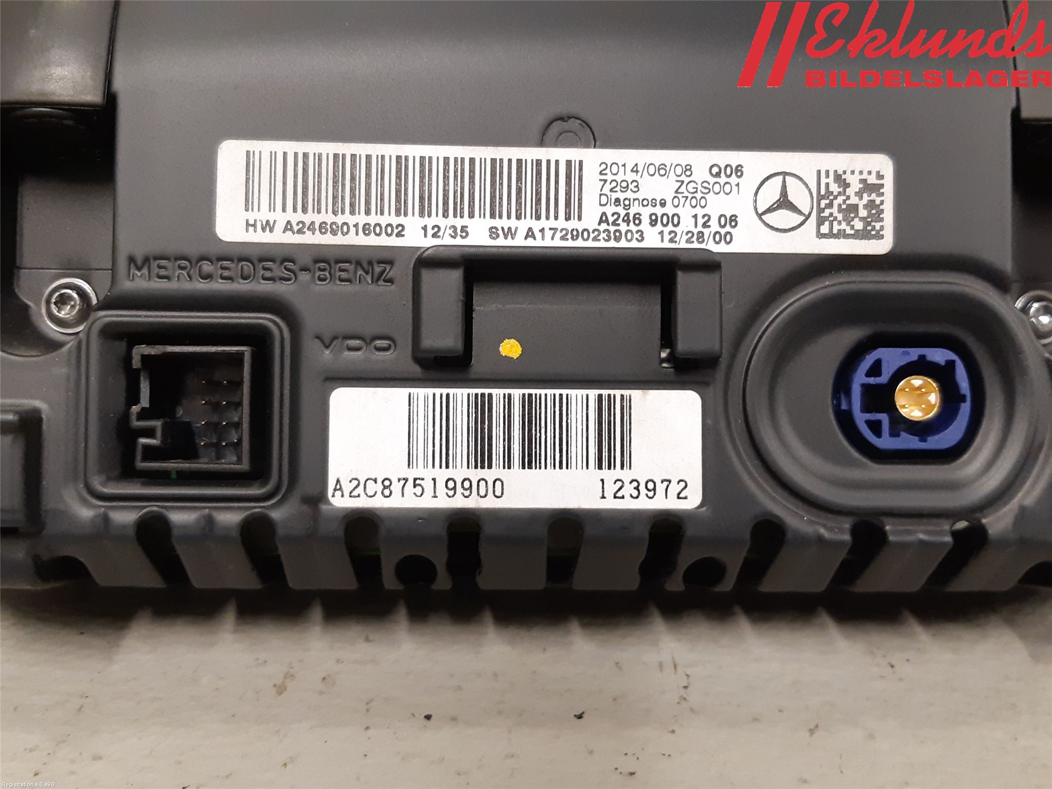 Mercedes-Benz MB CLA-KLASS (C117/X117) 13-19 Cd Radio - Multimediapanel
