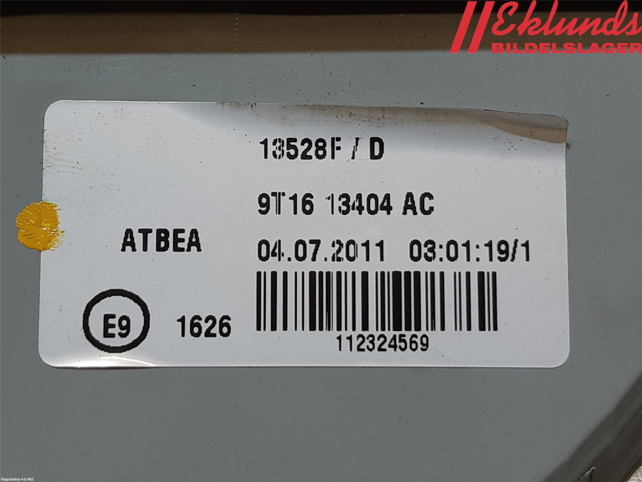 Ford TRANSIT CONNECT 09-13 Bakljus Höger