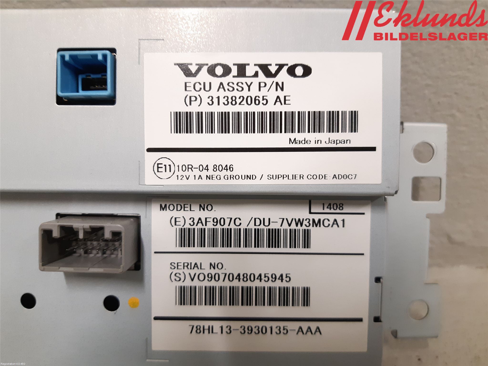 Volvo V60 14-18 Cd Radio - Multimediapanel