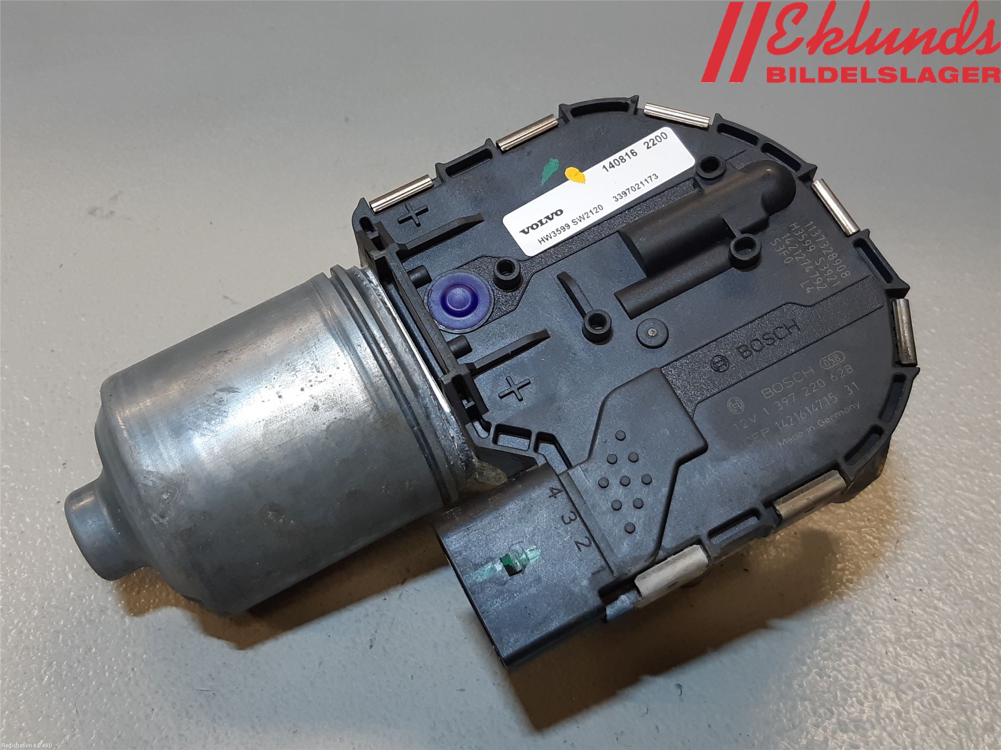 Volvo V60 14-18 Torkarmotor Vindruta