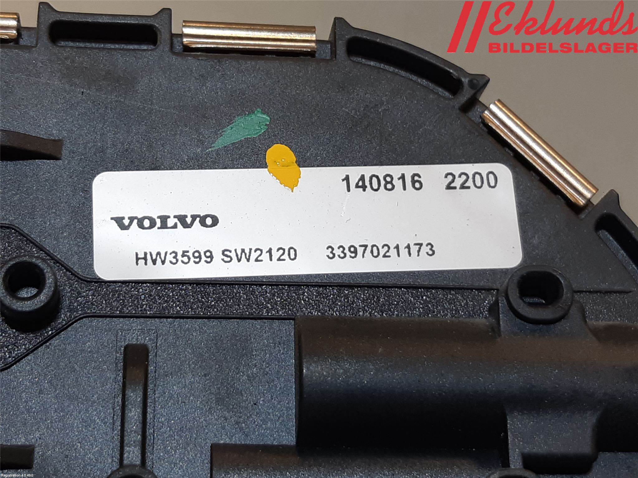 Volvo V60 14-18 Torkarmotor Vindruta