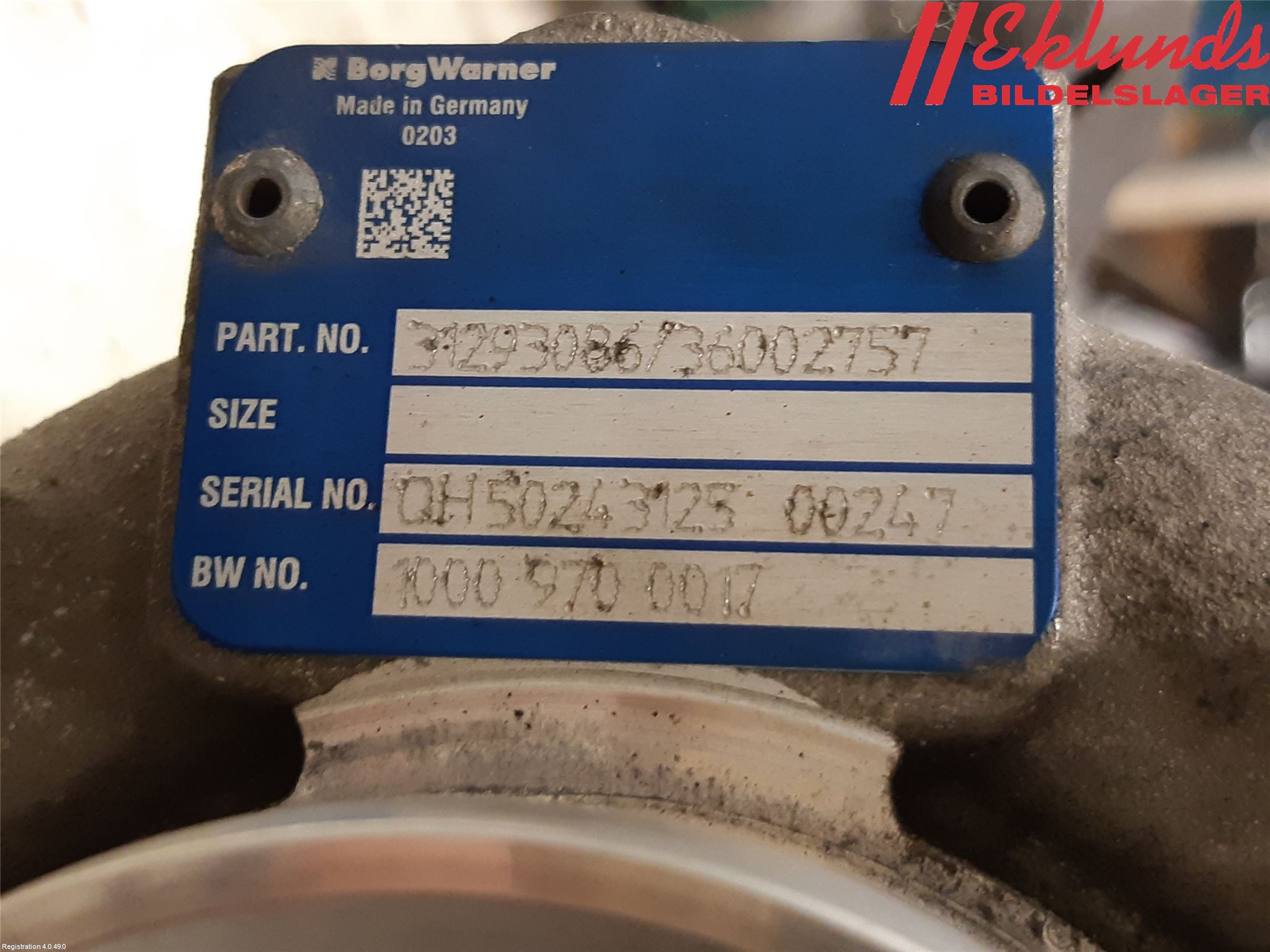 Volvo V60 14-18 Turboaggregat