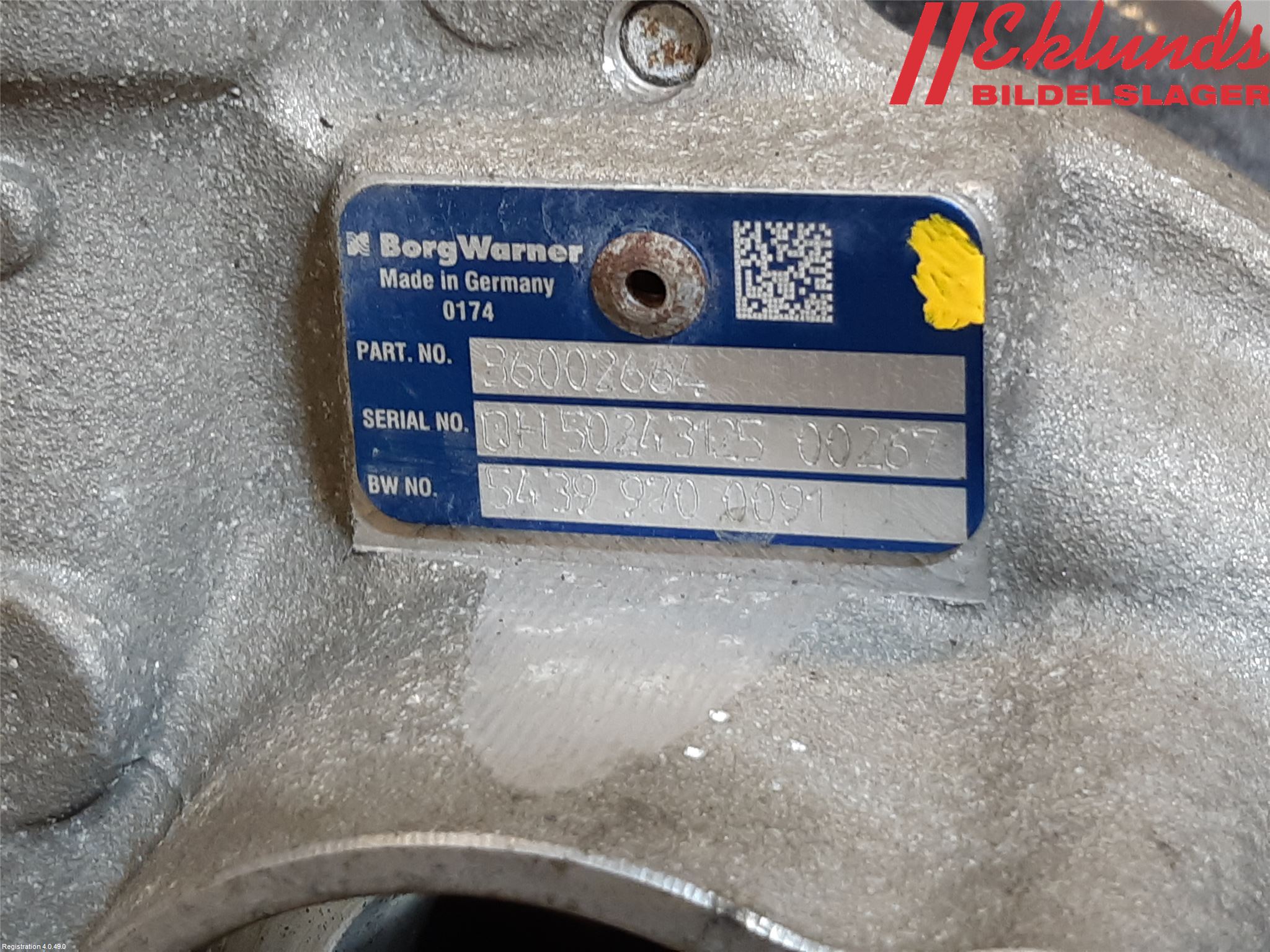 Volvo V60 14-18 Turboaggregat