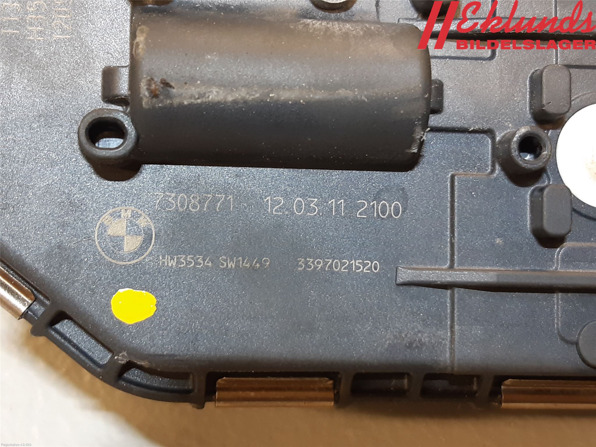 BMW 5 F10/F11/F18 09-17 Torkarmotor Vindruta