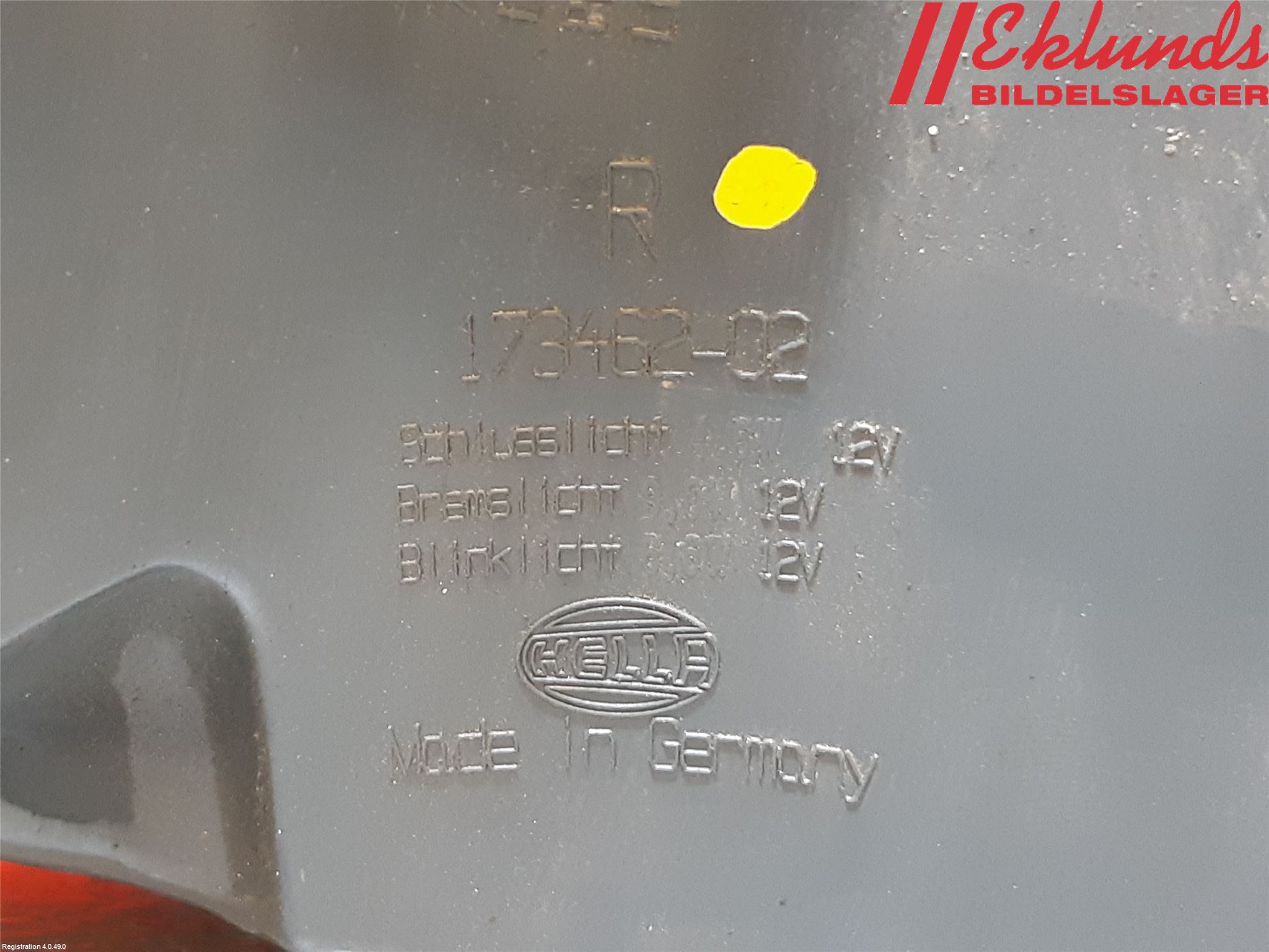 BMW 5 F10/F11/F18 09-17 Bakljus Höger