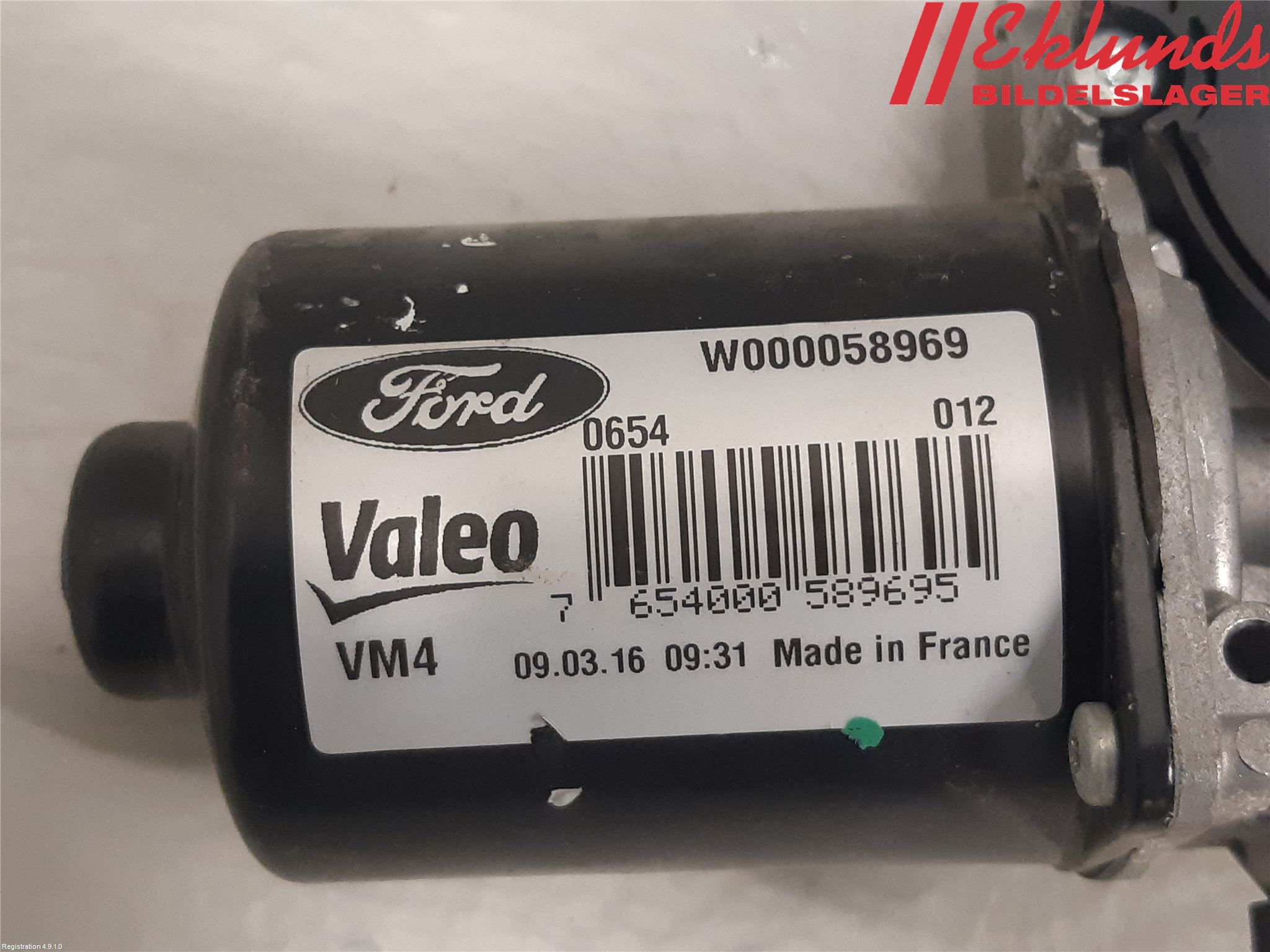 Ford TRANSIT/TOURNEO COURIER 13-23 Torkarmotor Vindruta