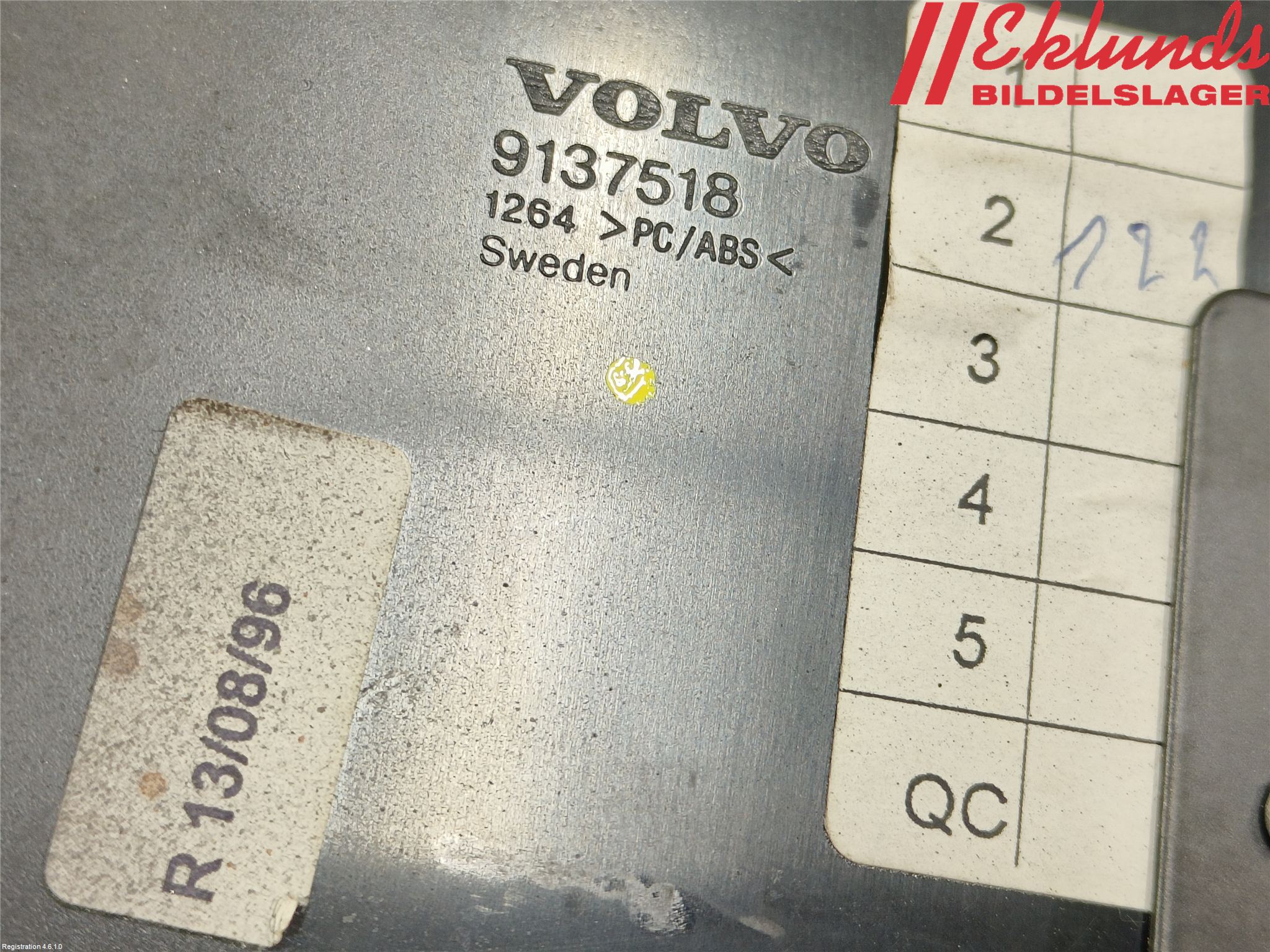 Volvo 960 91-97 Instrument-Radio Sarg