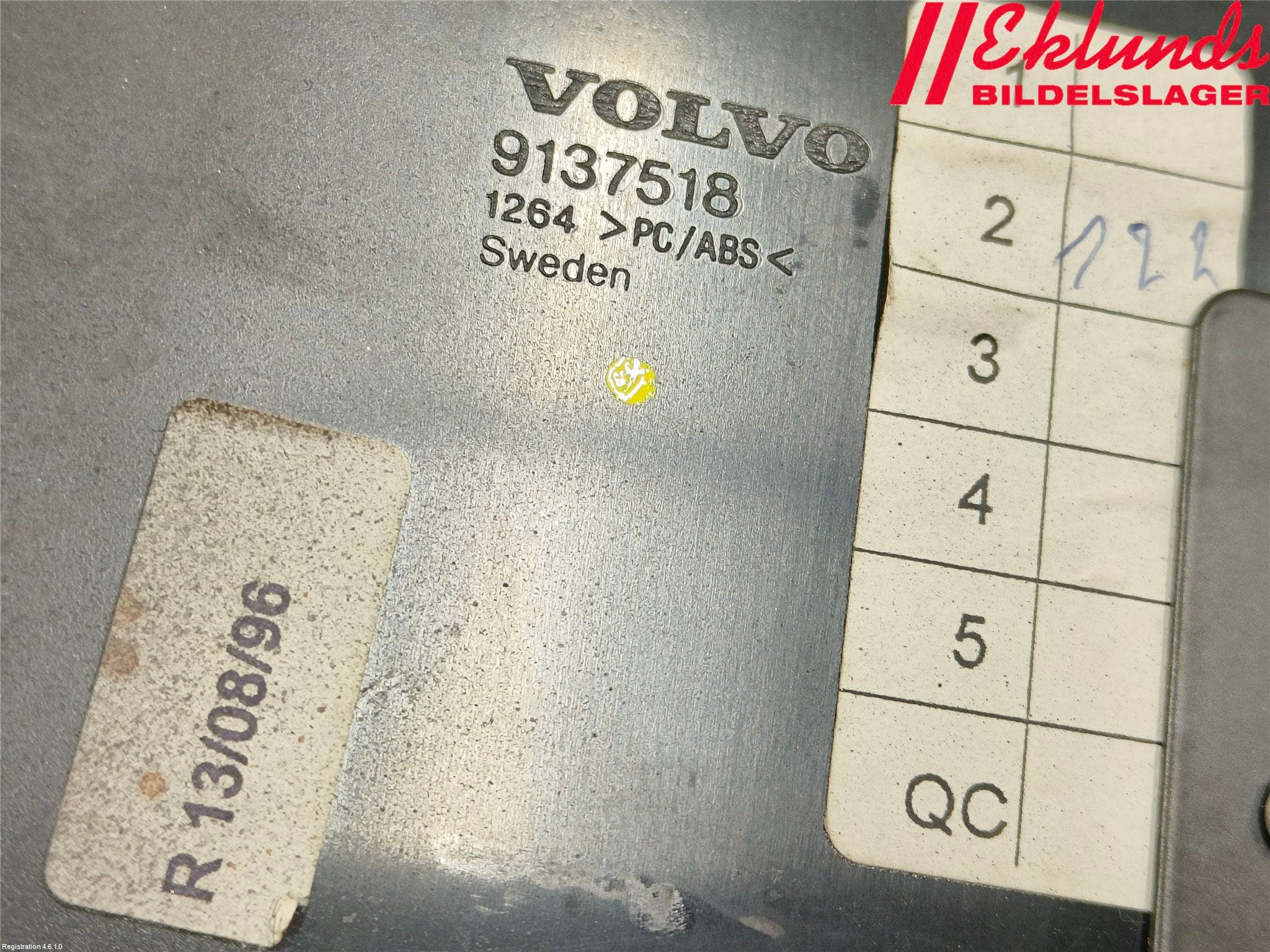 Volvo 960 91-97 Instrument-Radio Sarg