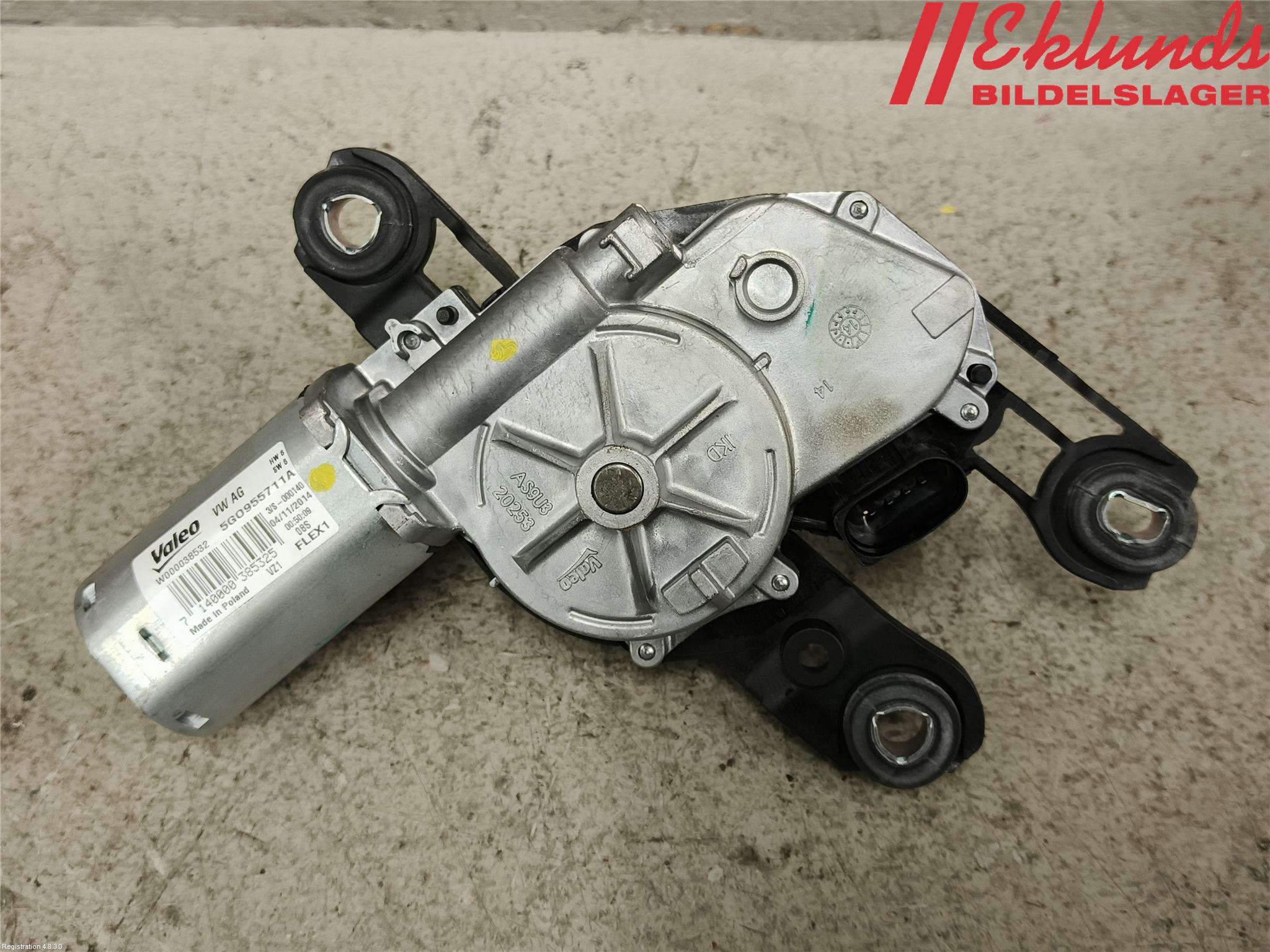 Volkswagen VW PASSAT 15-19 Torkarmotor Baklucka
