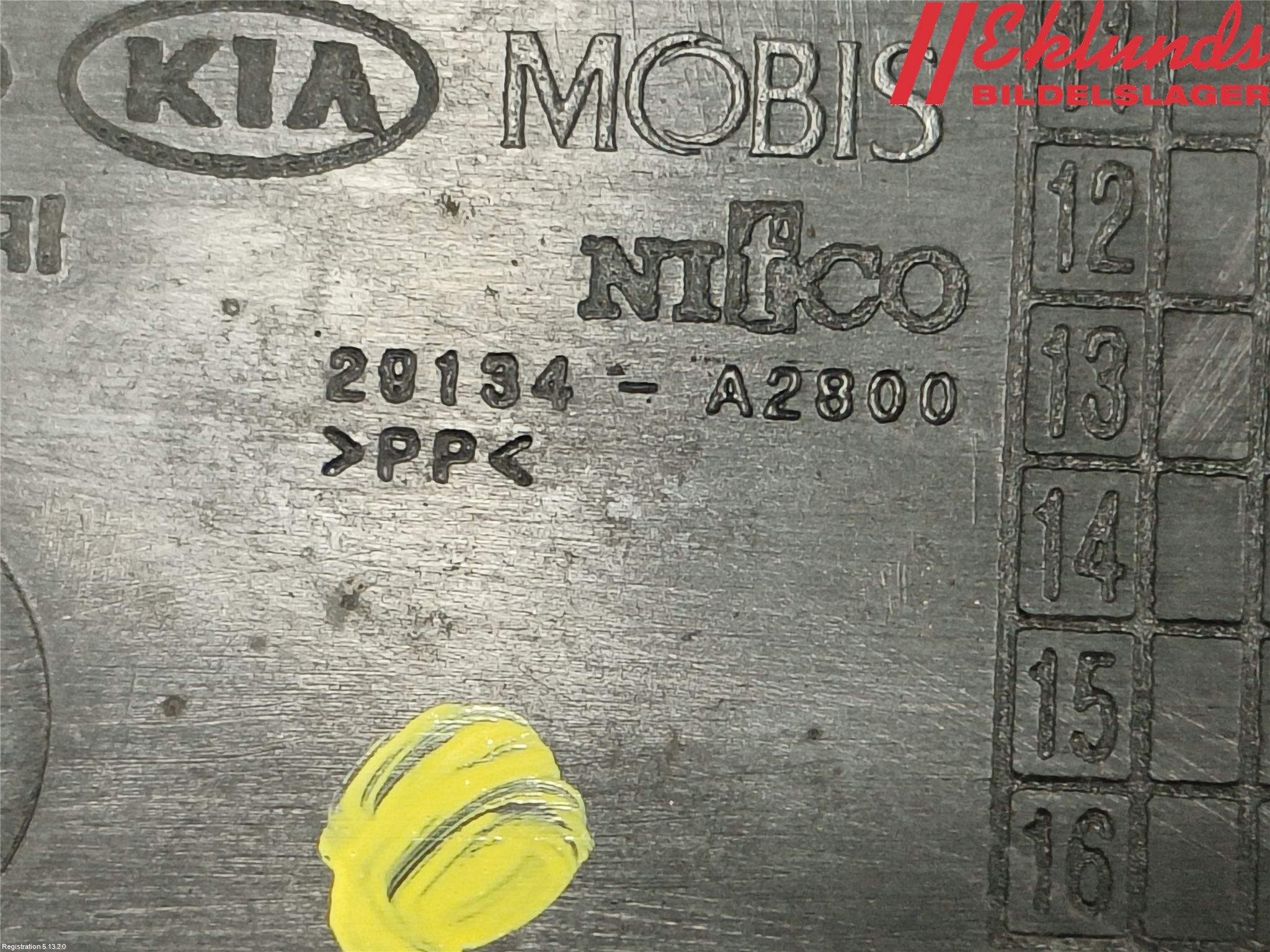 Kia CEED 12-18 Deflektor Plåt-Plast Kylning