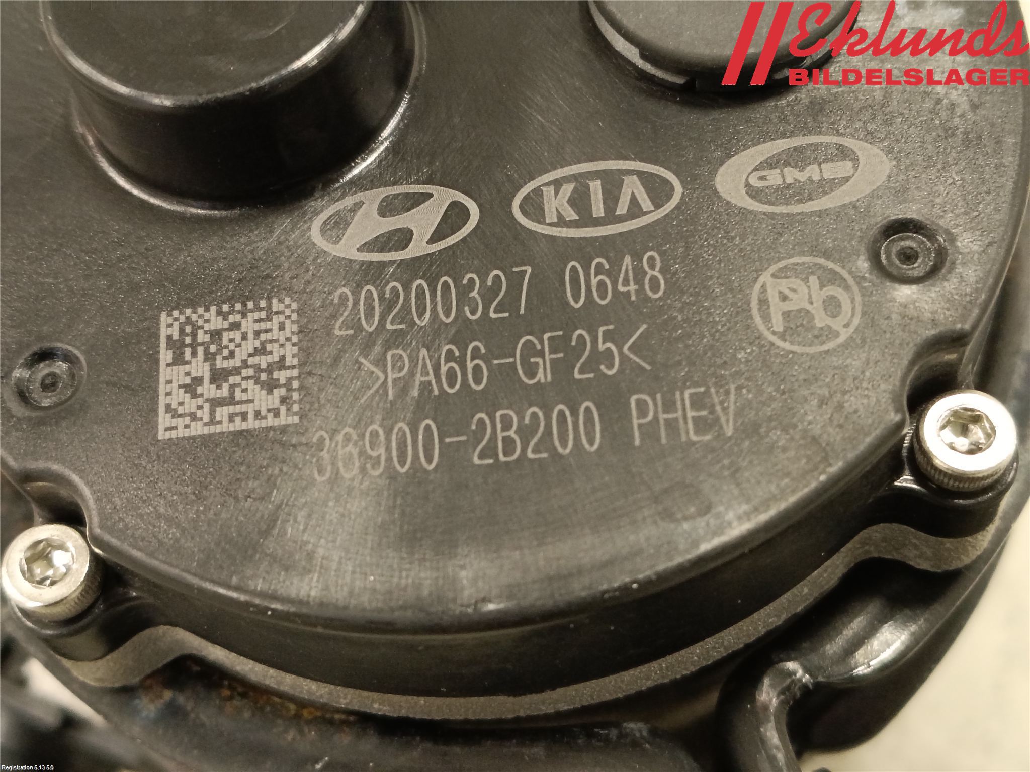 Kia NIRO (DE) 17-22 Värme Cirkulationspump