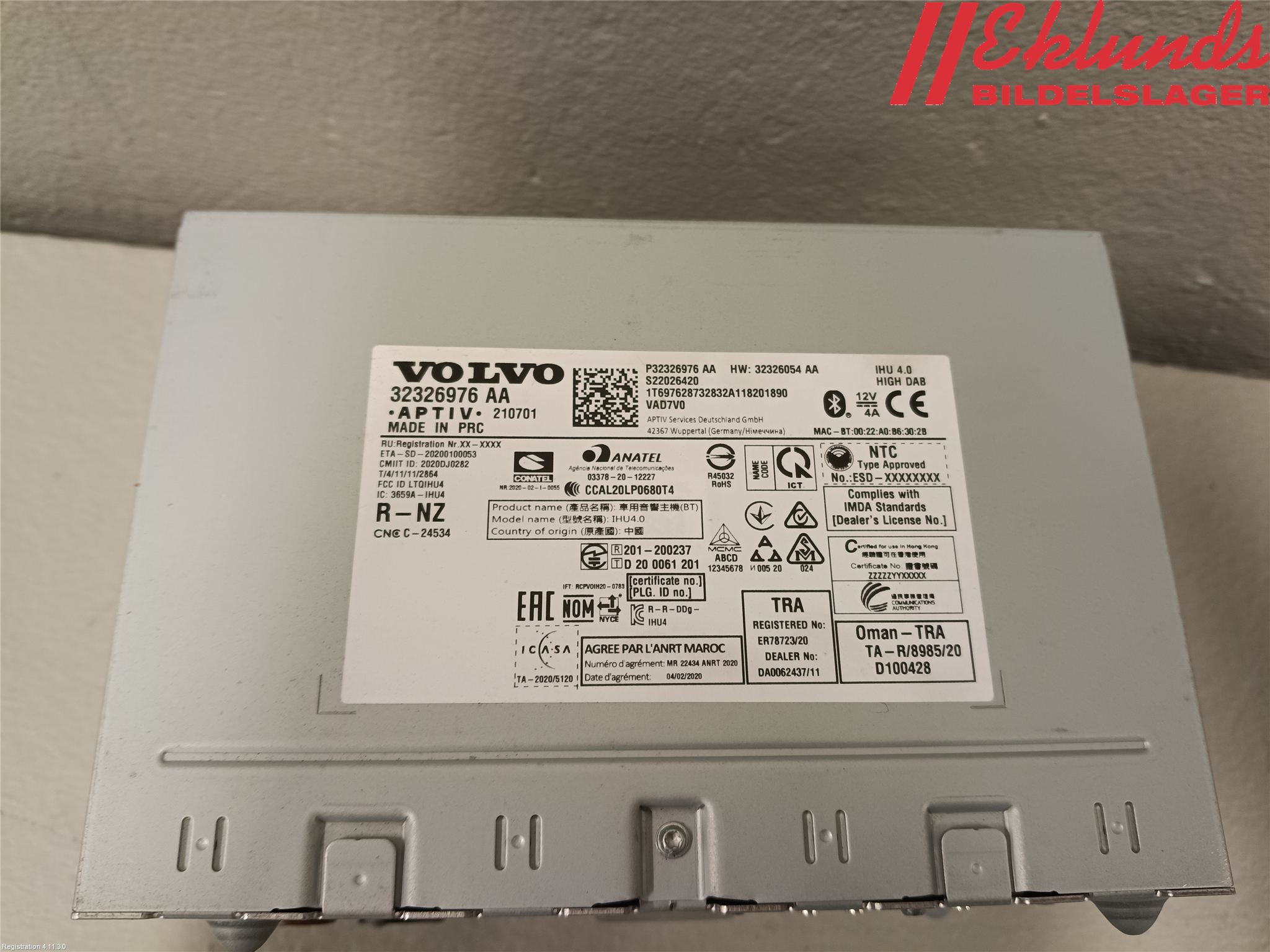 Polestar 2 20- Cd Radio - Multimediapanel