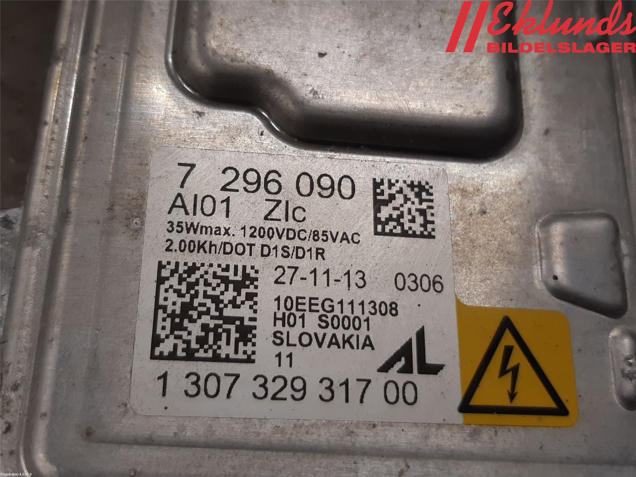BMW 5 F10/F11/F18 09-17 Styrenhet Strålkastare