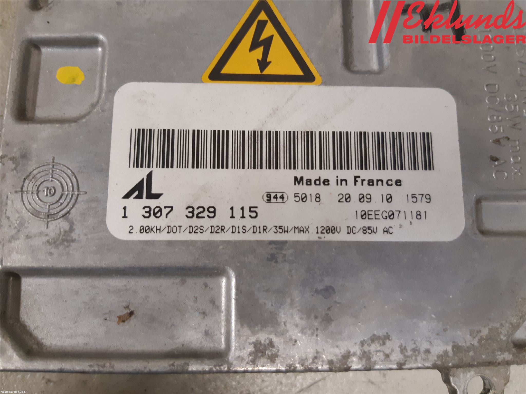 Audi A4/S4 05-07 Styrenhet Strålkastare