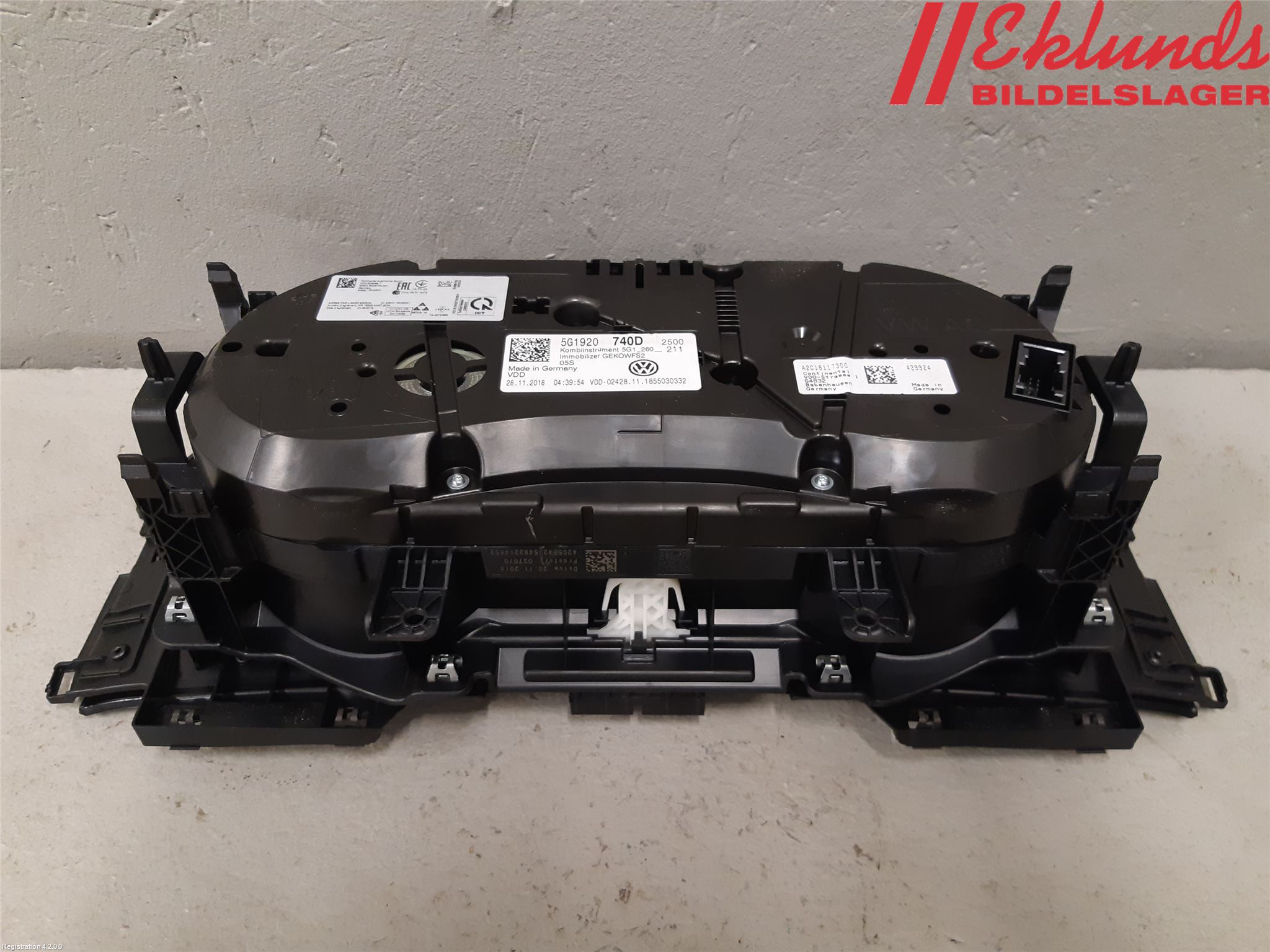 Volkswagen VW GOLF / E-GOLF VII 13-20 Instrument Komb