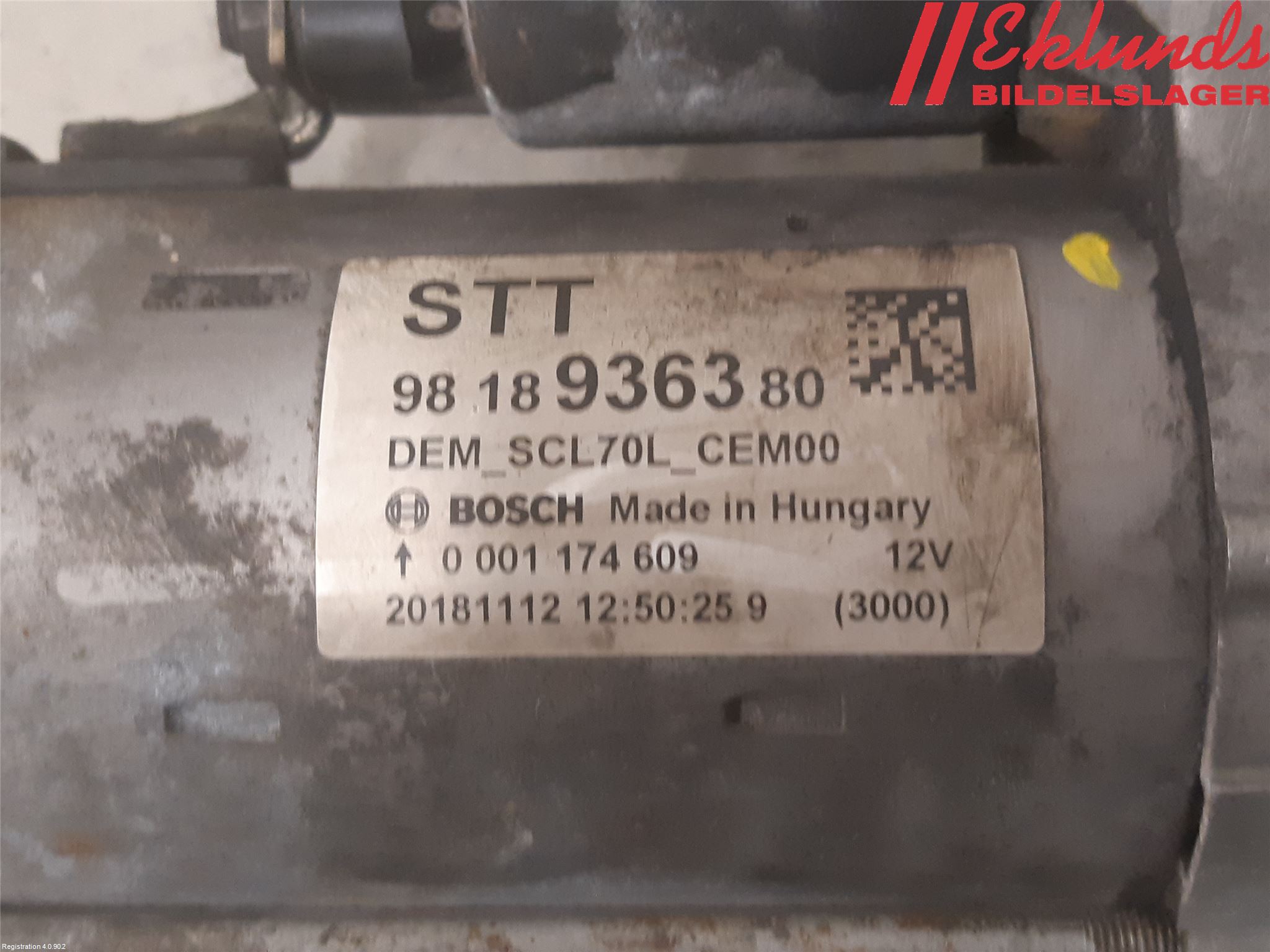 Peugeot BOXER/E-BOXER 15- Startmotor Diesel