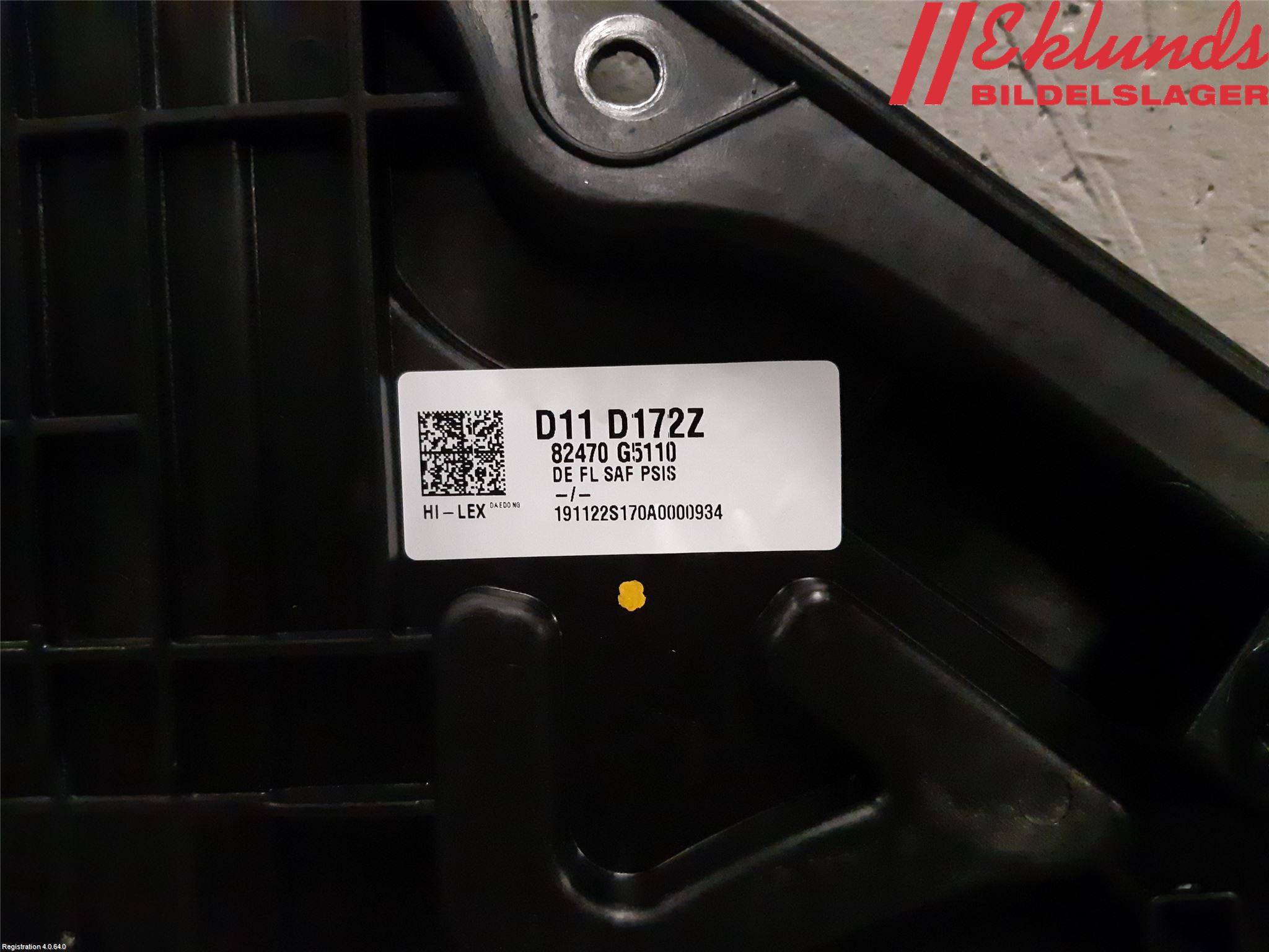 Kia NIRO (DE) 17-22 Fönsterhiss El Kompl