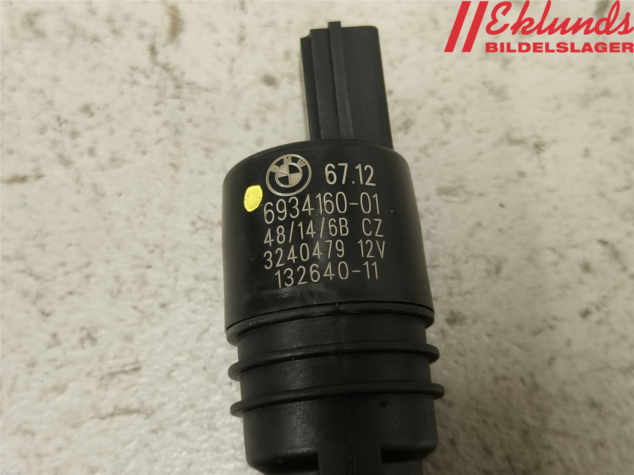 BMW 7 F01/02/03/04 09-15 Spolarpump Vindruta