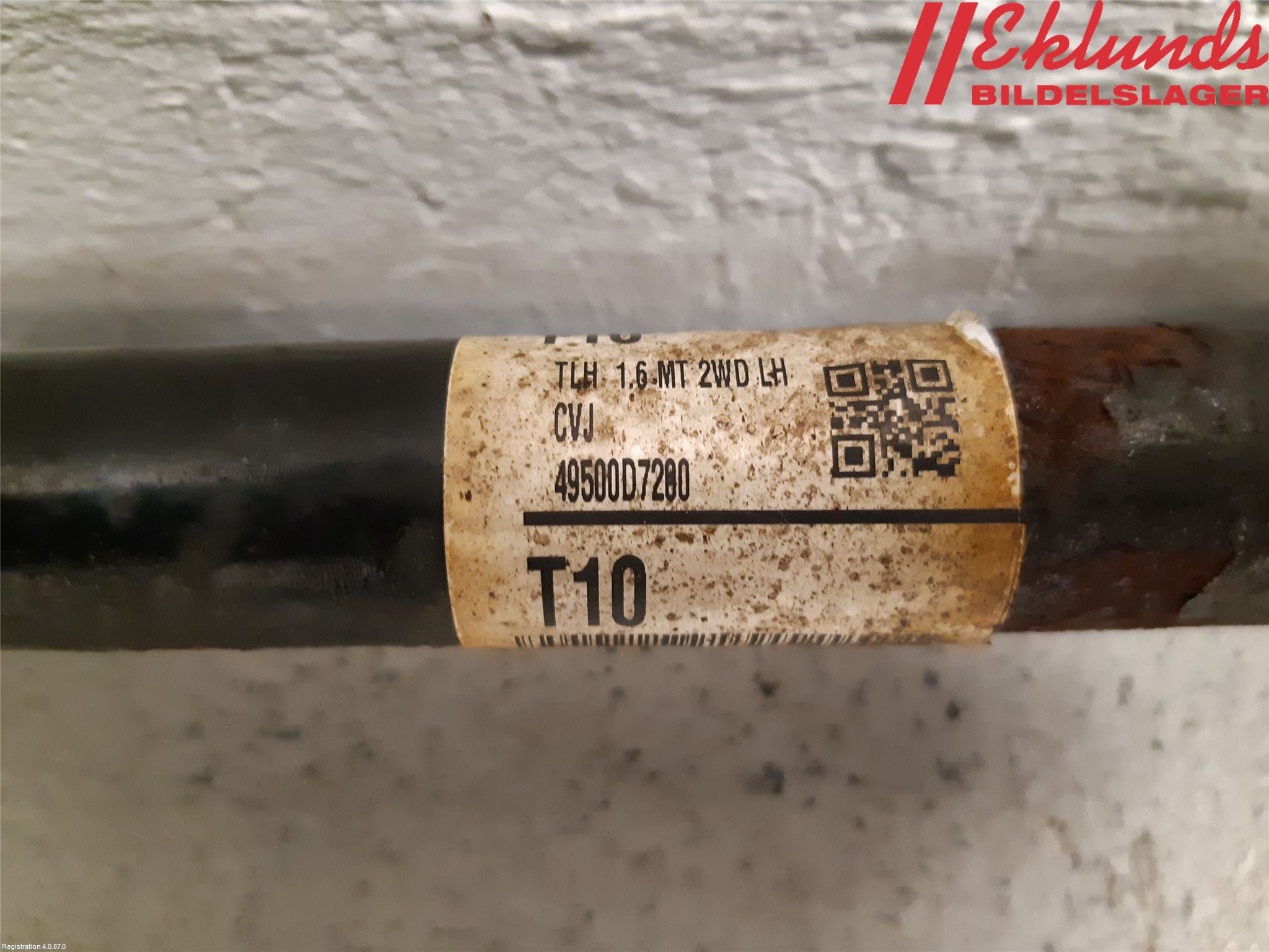 Kia SPORTAGE (QL) 16-21 Drivaxel Fram Vänster