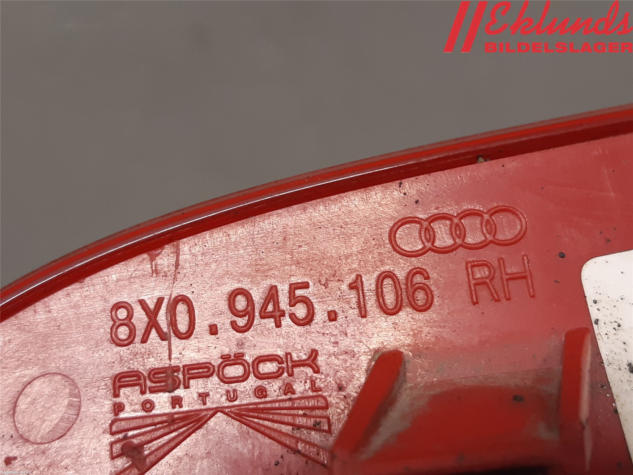 Audi A1/S1 11-18 Dimljus/Reflex Bak