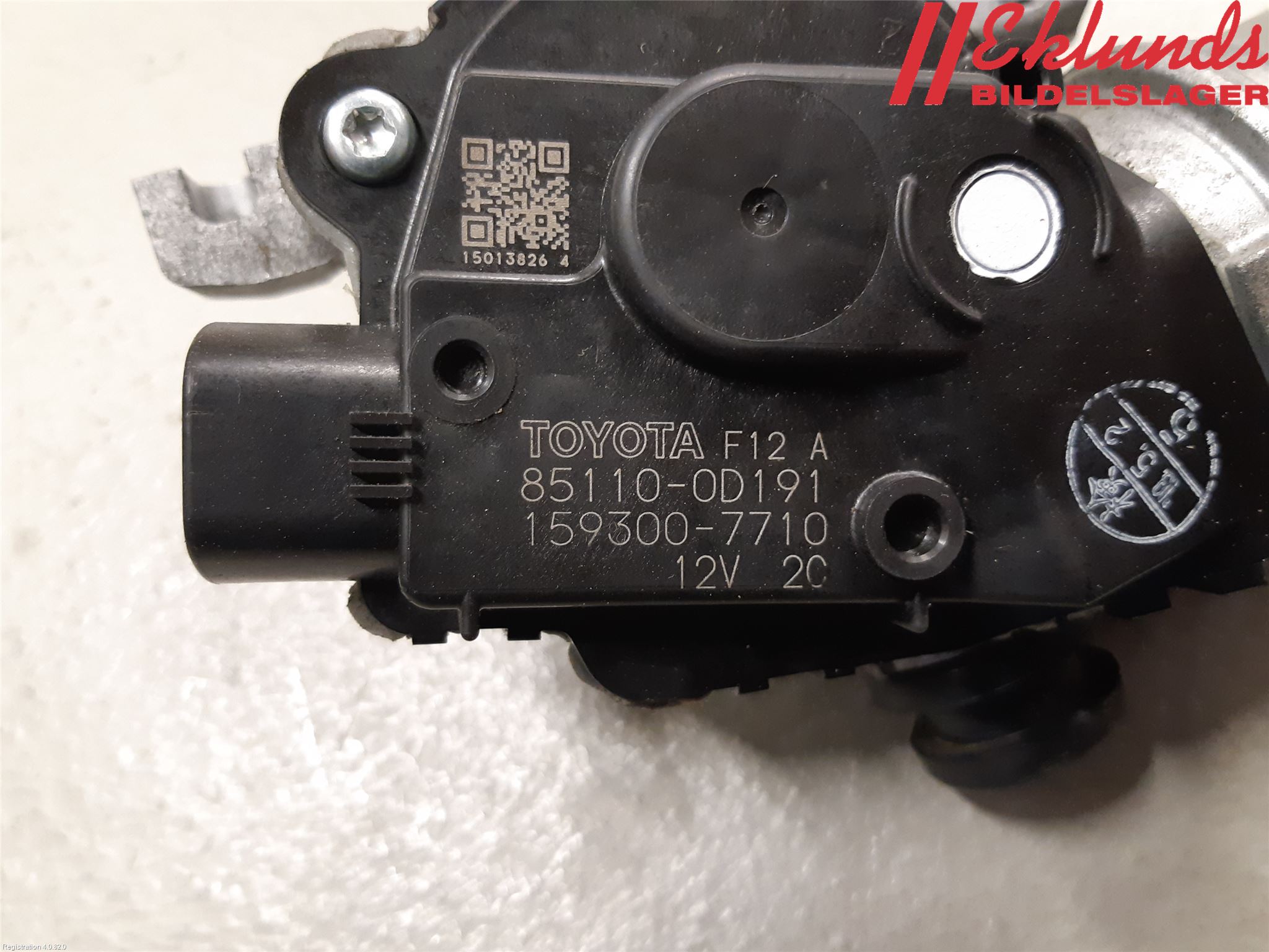 Toyota YARIS XP130 15-20 Torkarmotor Vindruta