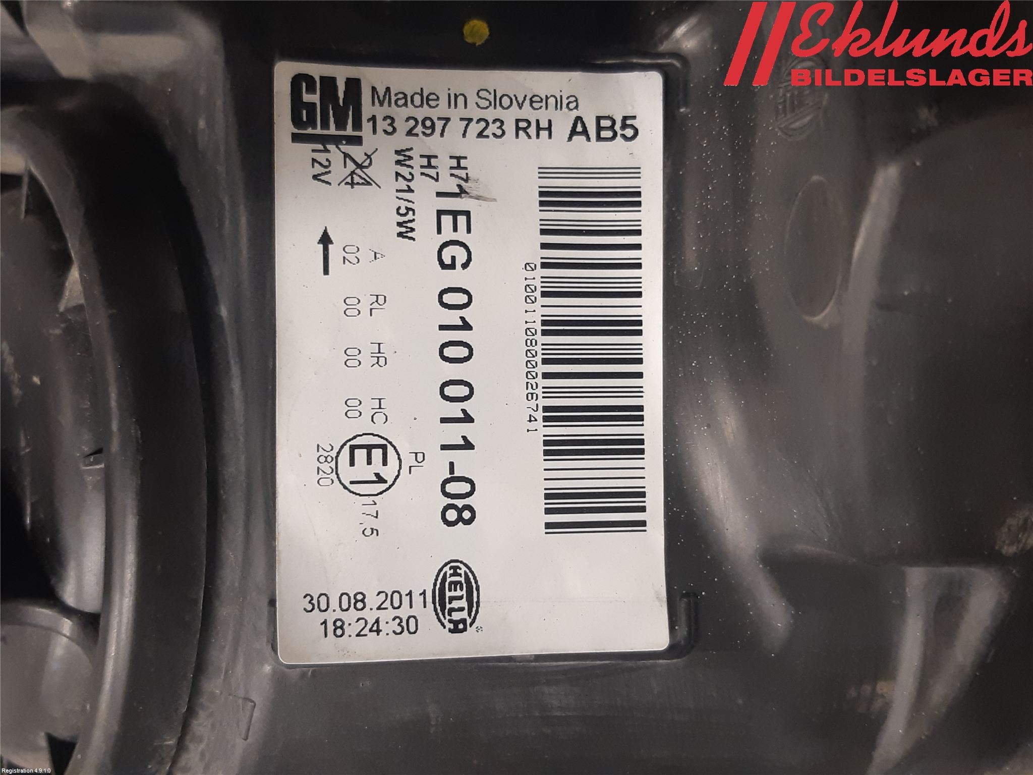 Opel ASTRA J 10-15 Strålkastare Höger