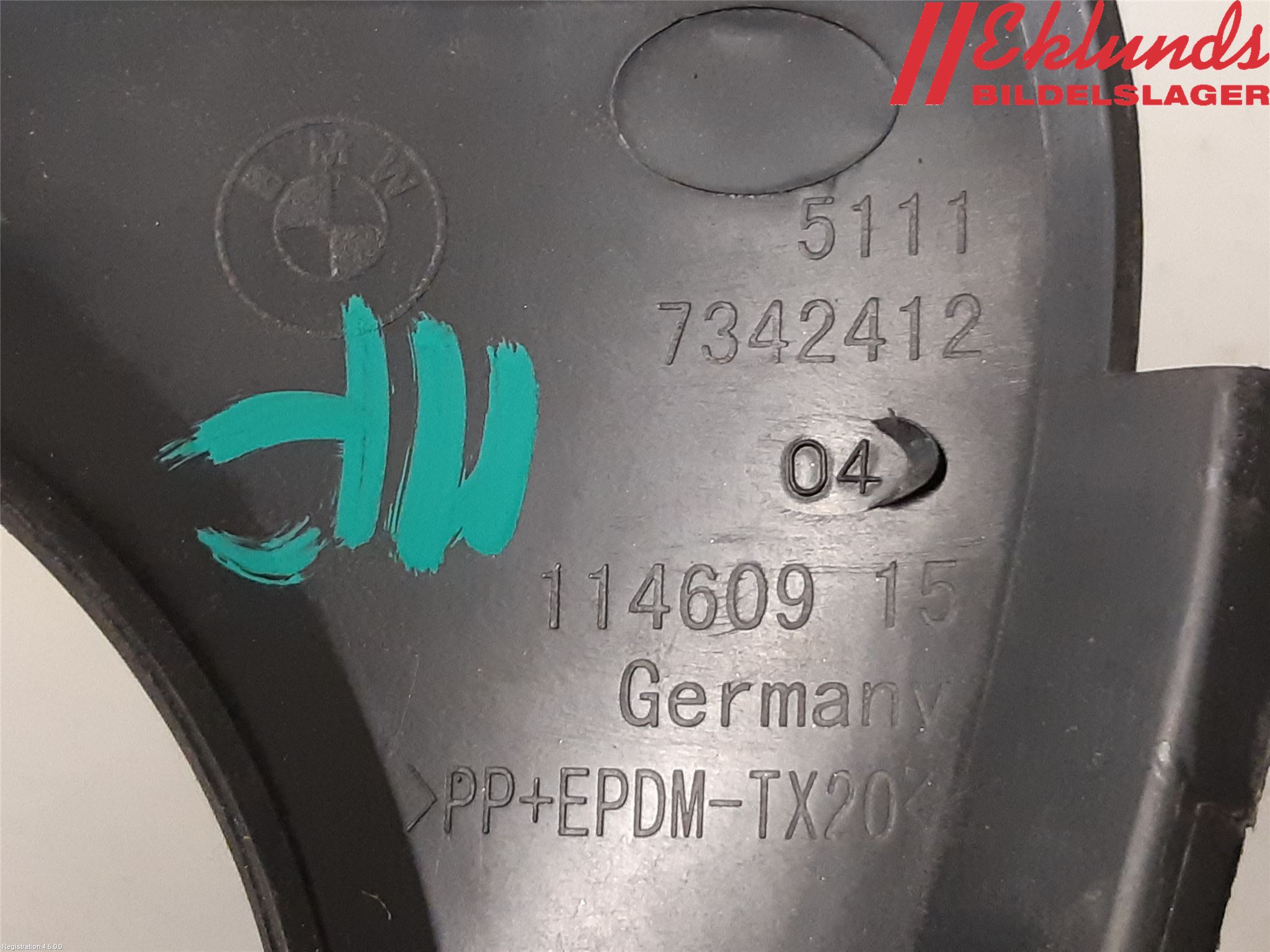BMW 5 F10/F11/F18 09-17 Dimljussarg Fram
