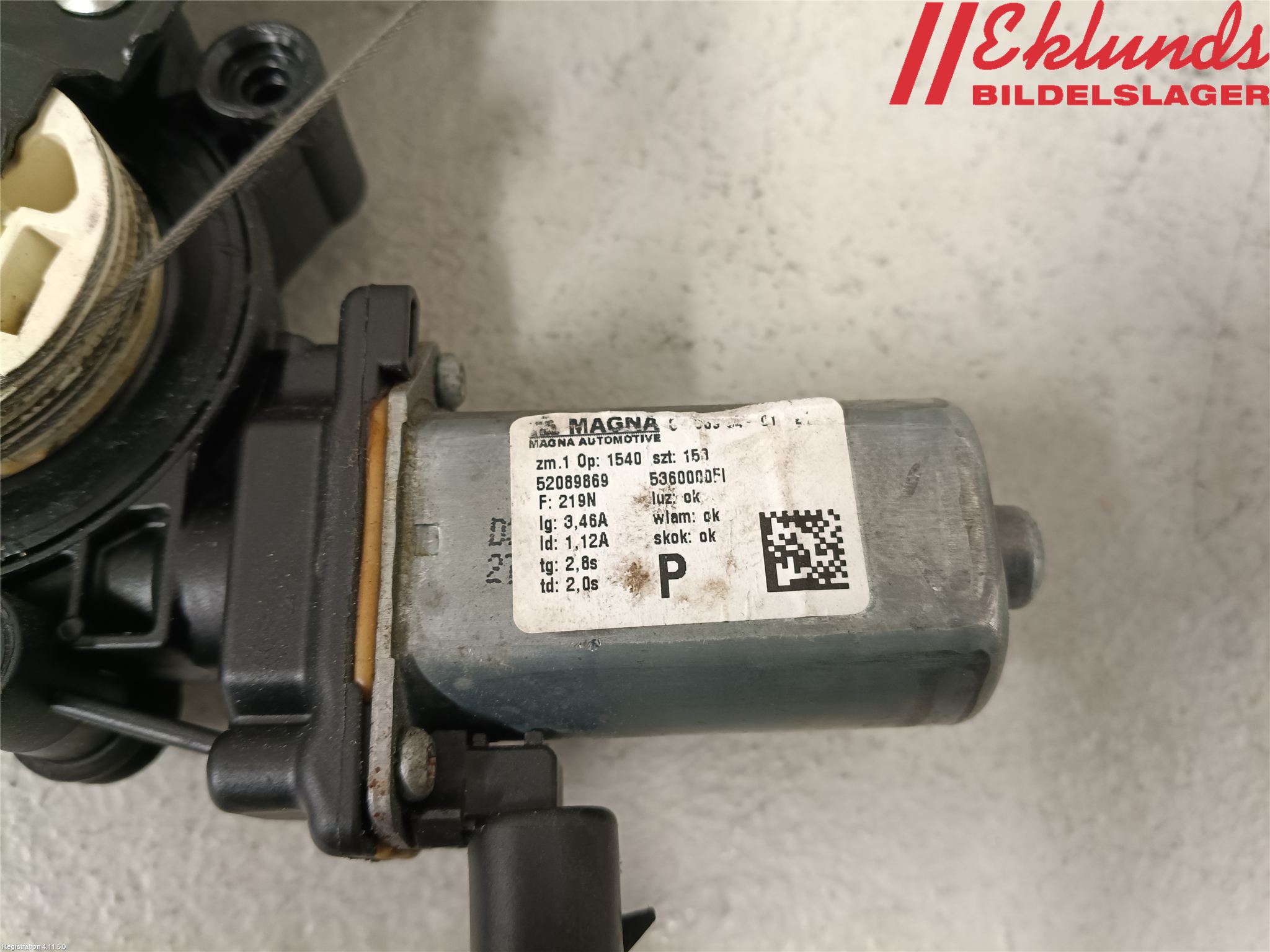 Fiat 500 07- Fönsterhiss El Kompl