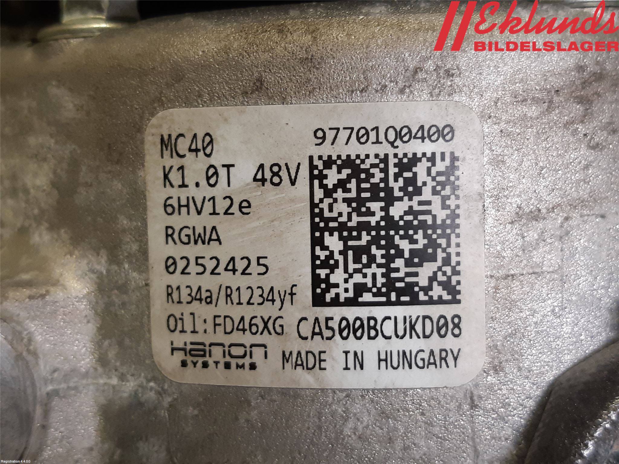 Hyundai i20 BC 21- Ac Kompressor