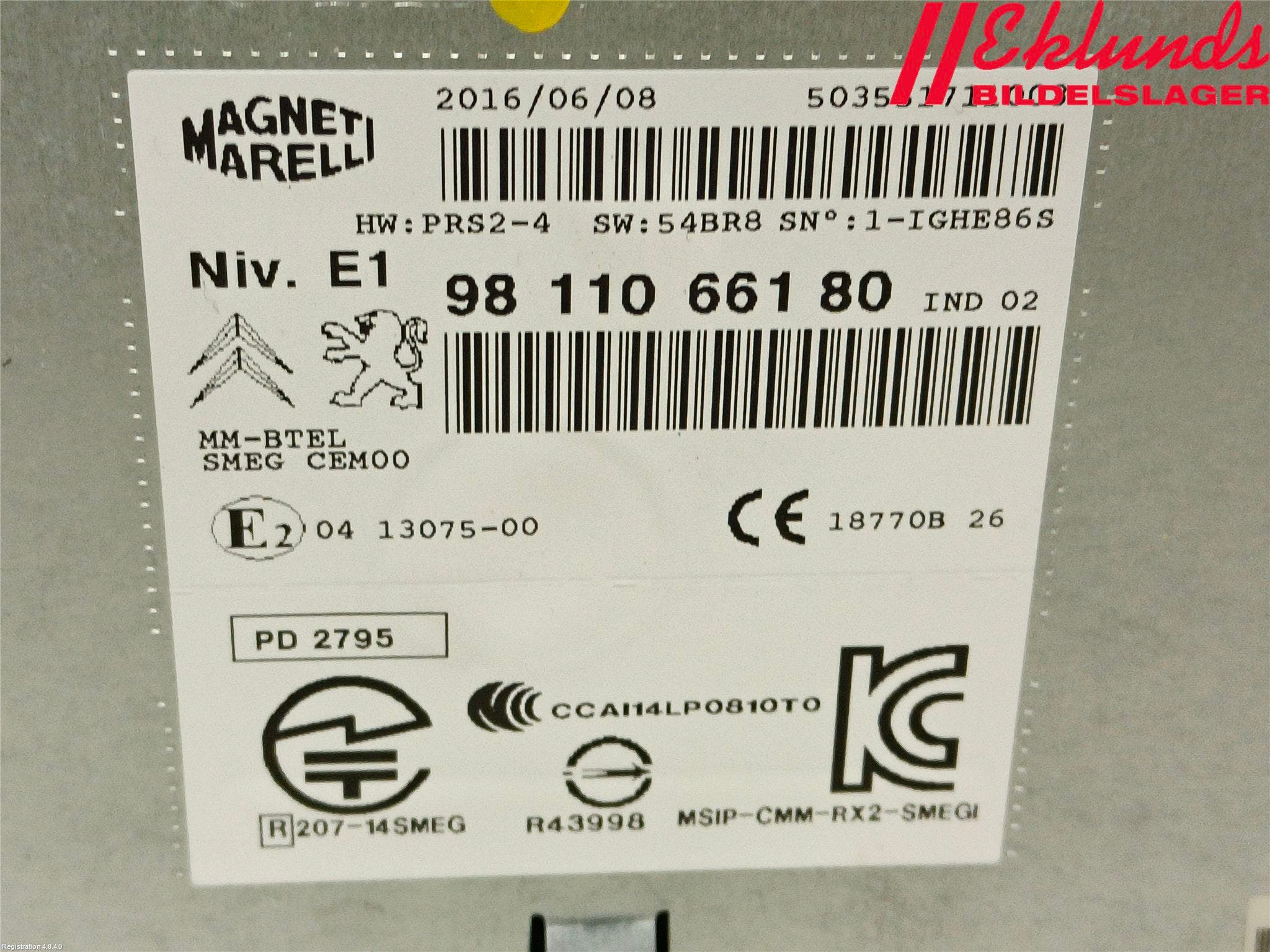 Peugeot 2008 13-20 Radio