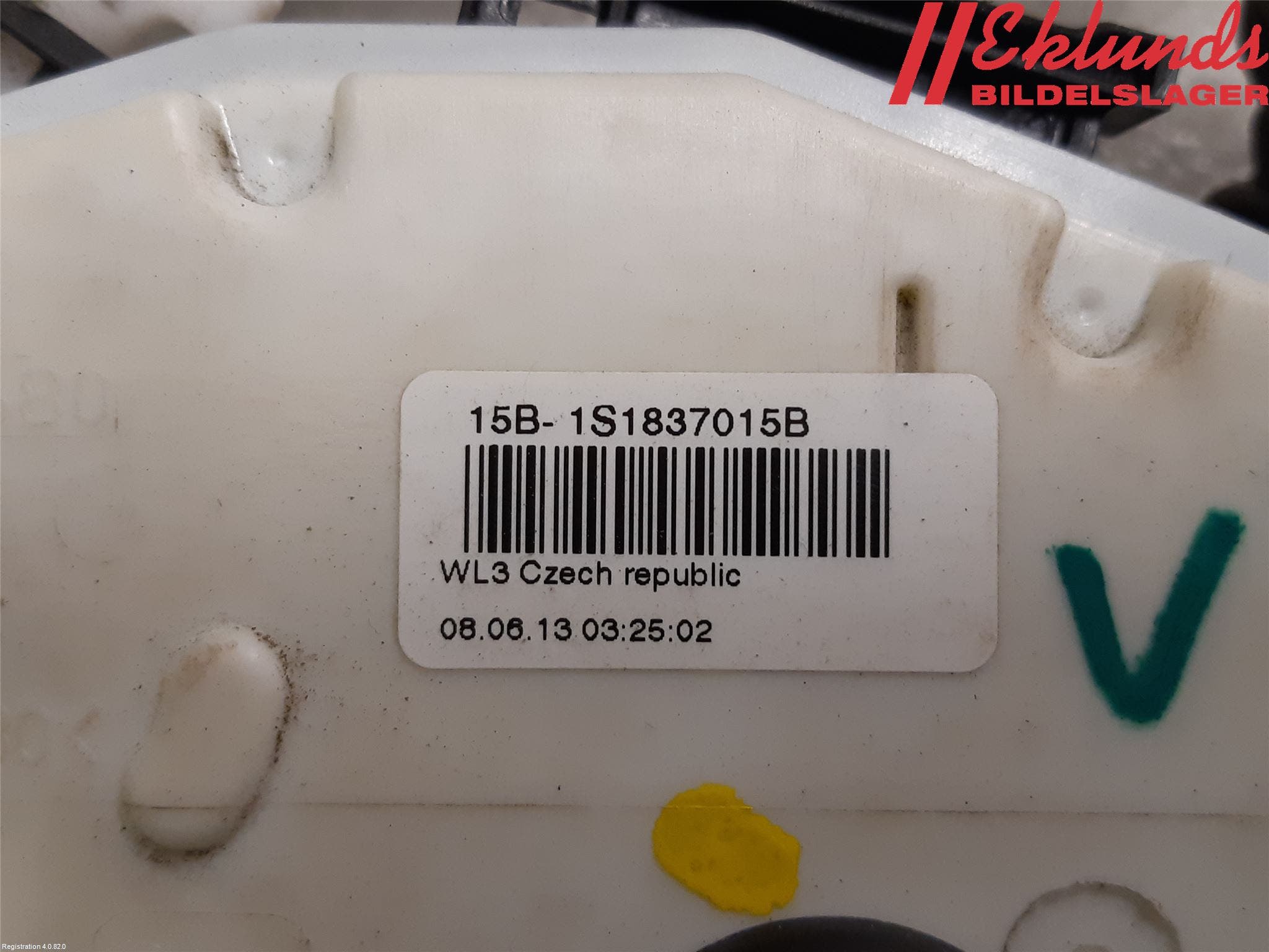 Skoda SUPERB 09-15 Låskista-Dörrlås