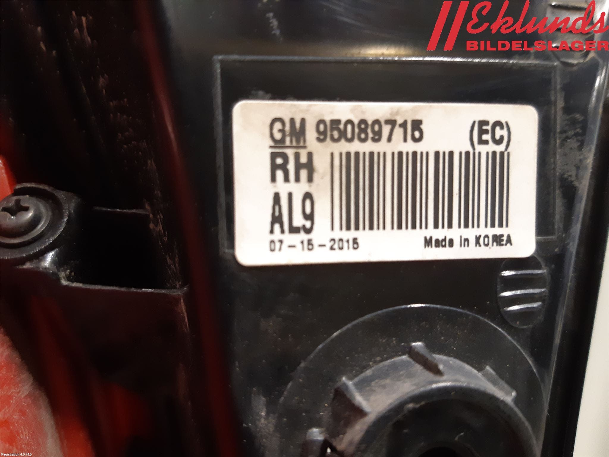 Opel MOKKA 13-20 Bakljus Höger