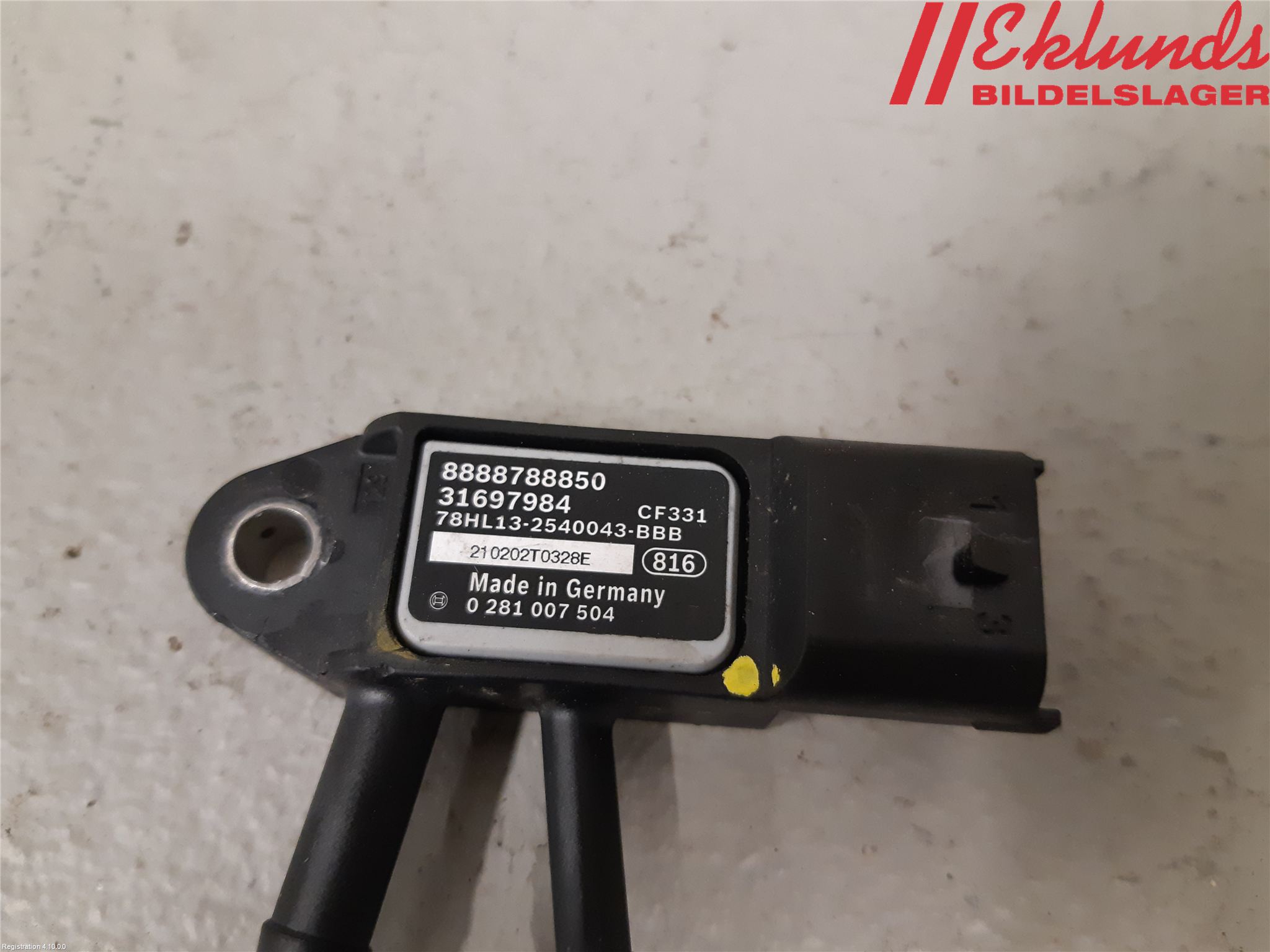 Volvo XC60 18- Givare Temp-Tryck Avgas