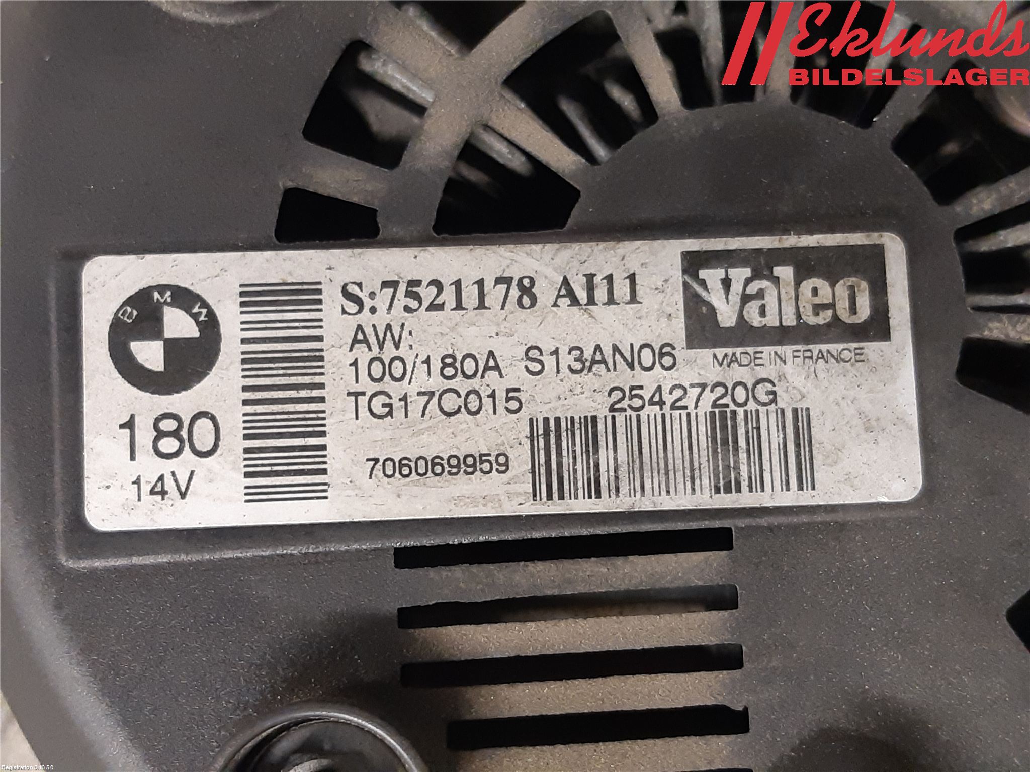 BMW 5 E60/61 Sed/Tou 02-10 Generator