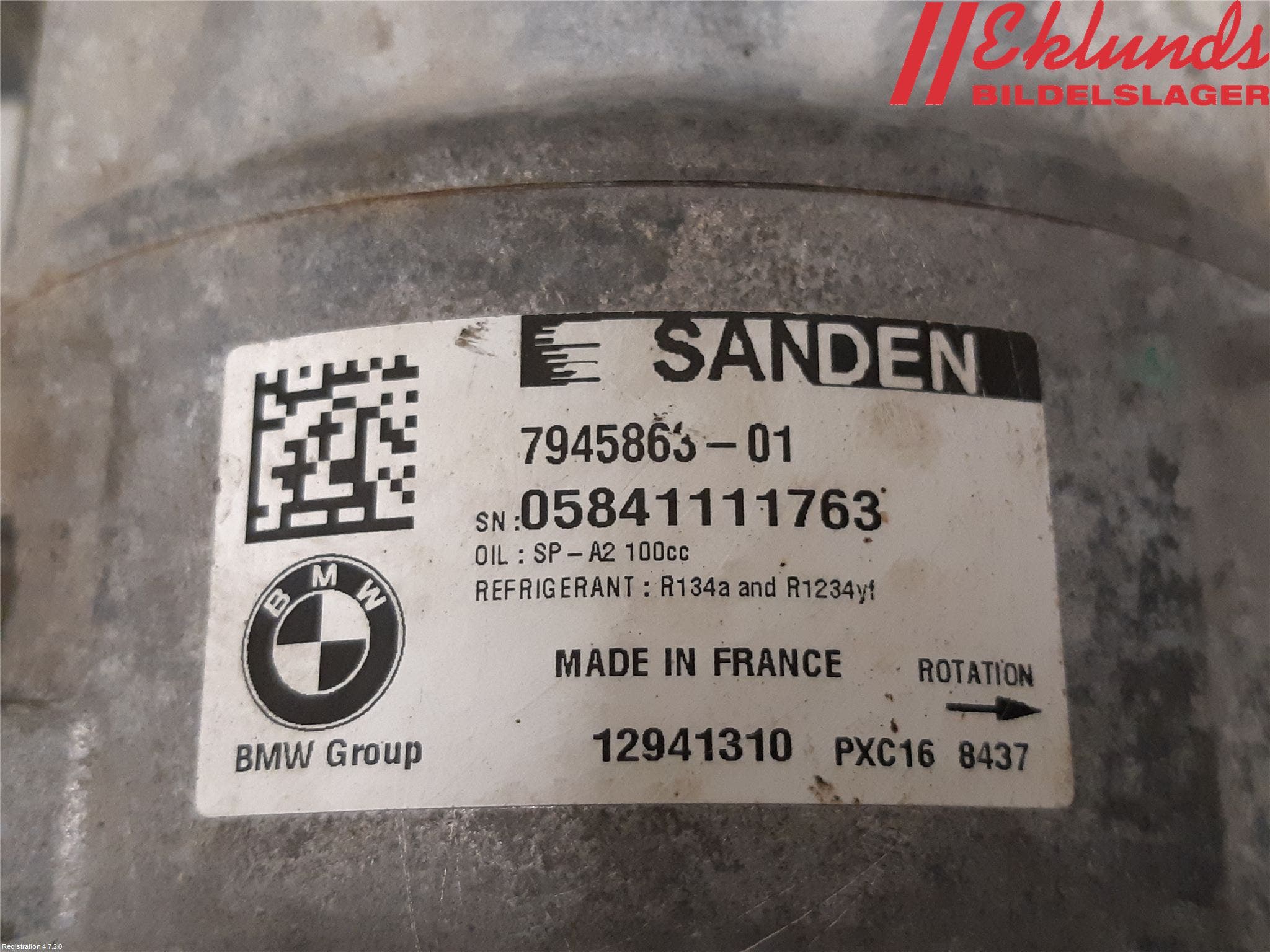 BMW 5 G30/G31/F90 17-23 Ac Kompressor