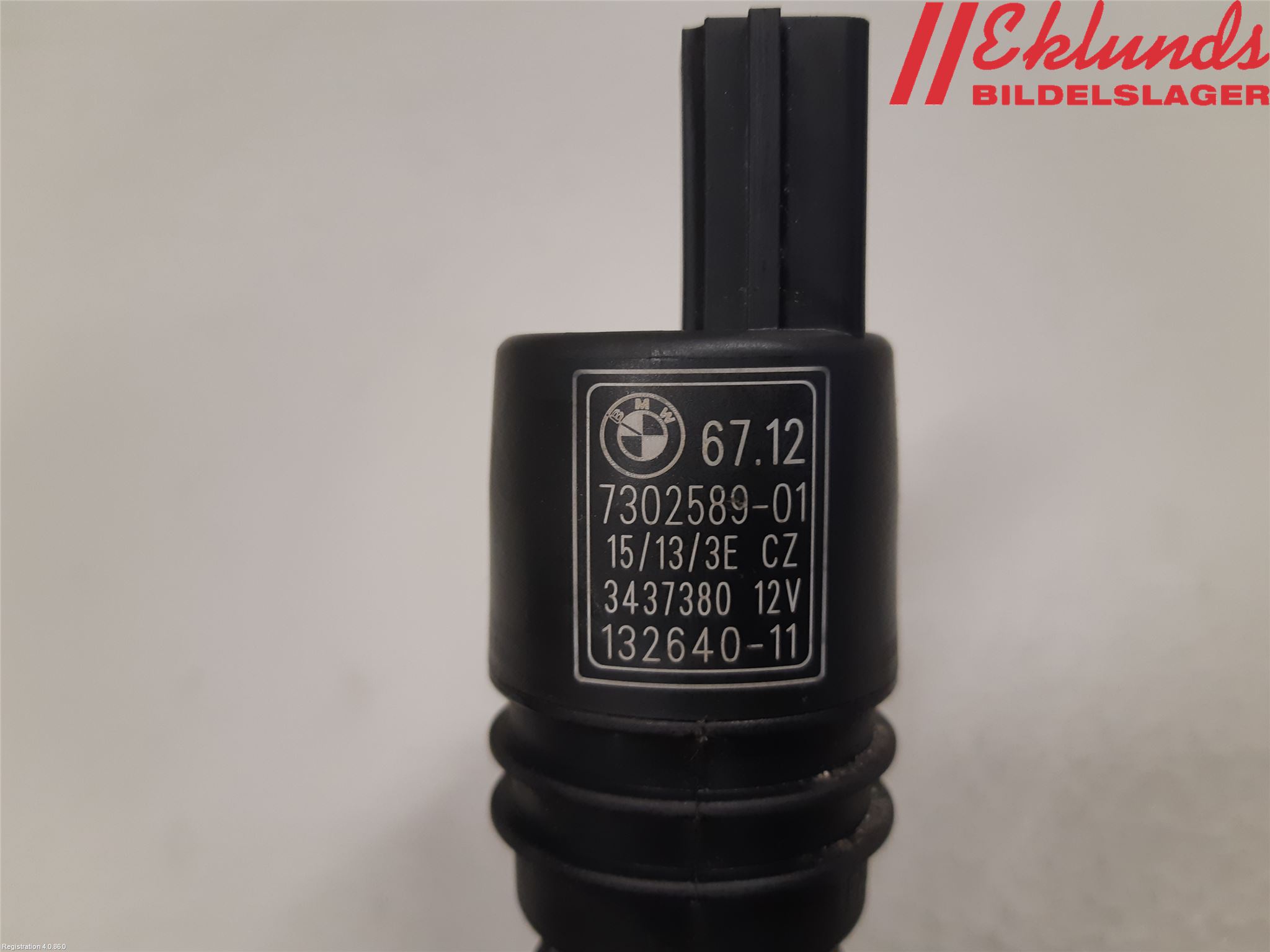 BMW 3 F30/F31/F80 12-19 Spolarpump Vindruta