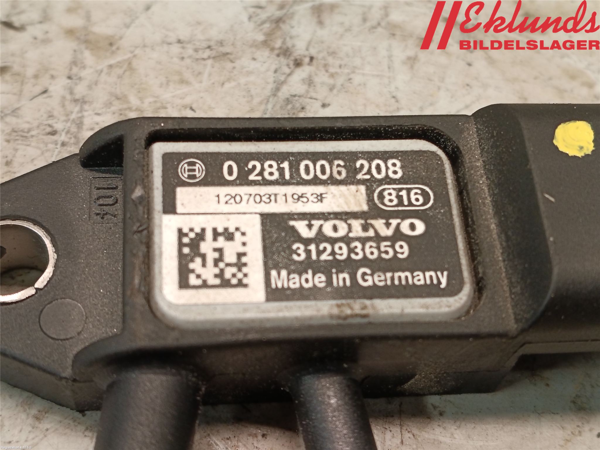 Volvo V70 08-13 Givare Temp-Tryck Avgas