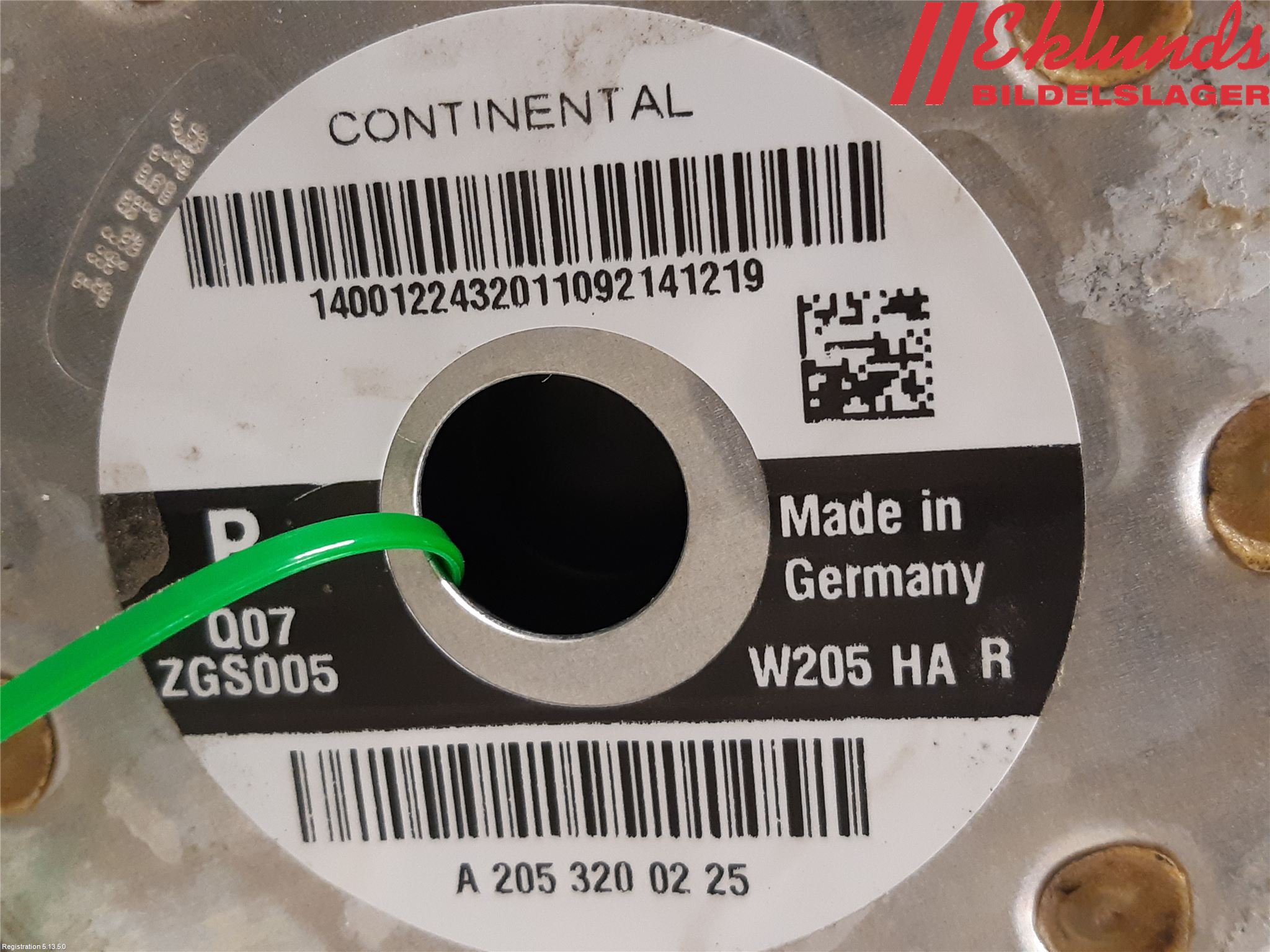 Mercedes-Benz MB EQC (N293) 20- Nivå-Luftfjädring Bälg