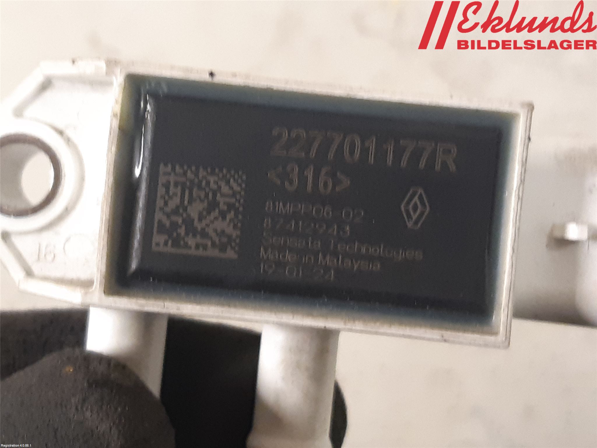 Dacia DUSTER 18-24 Givare Temp-Tryck Avgas