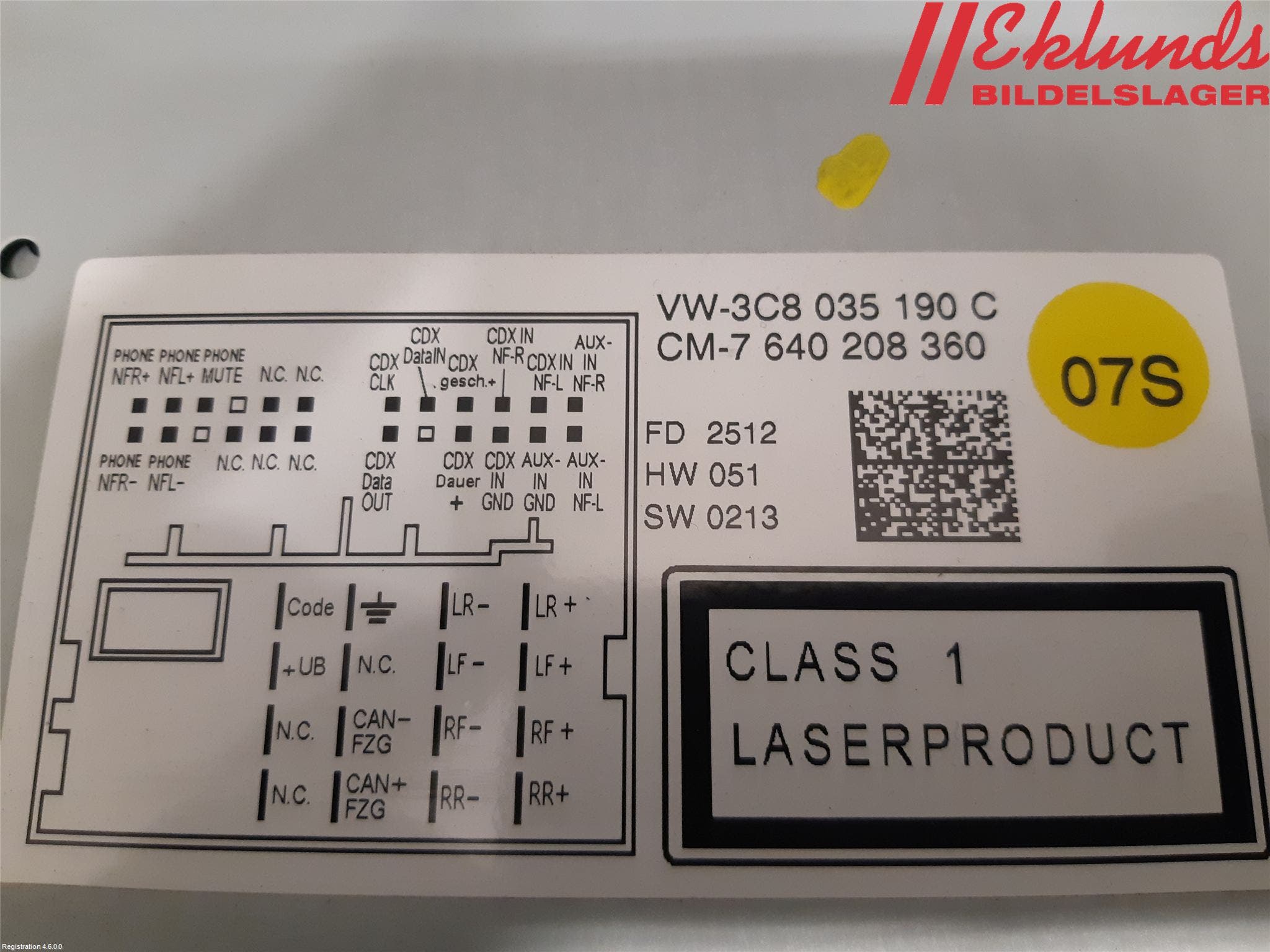 Volkswagen VW GOLF VI 09-13 Cd Radio - Multimediapanel