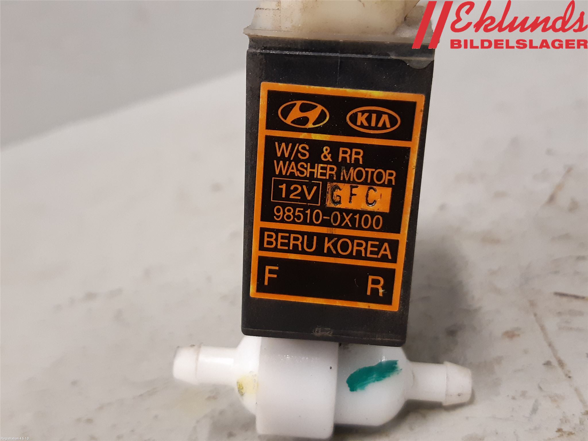 Hyundai i10 PA 08-13 Spolarpump Vindruta