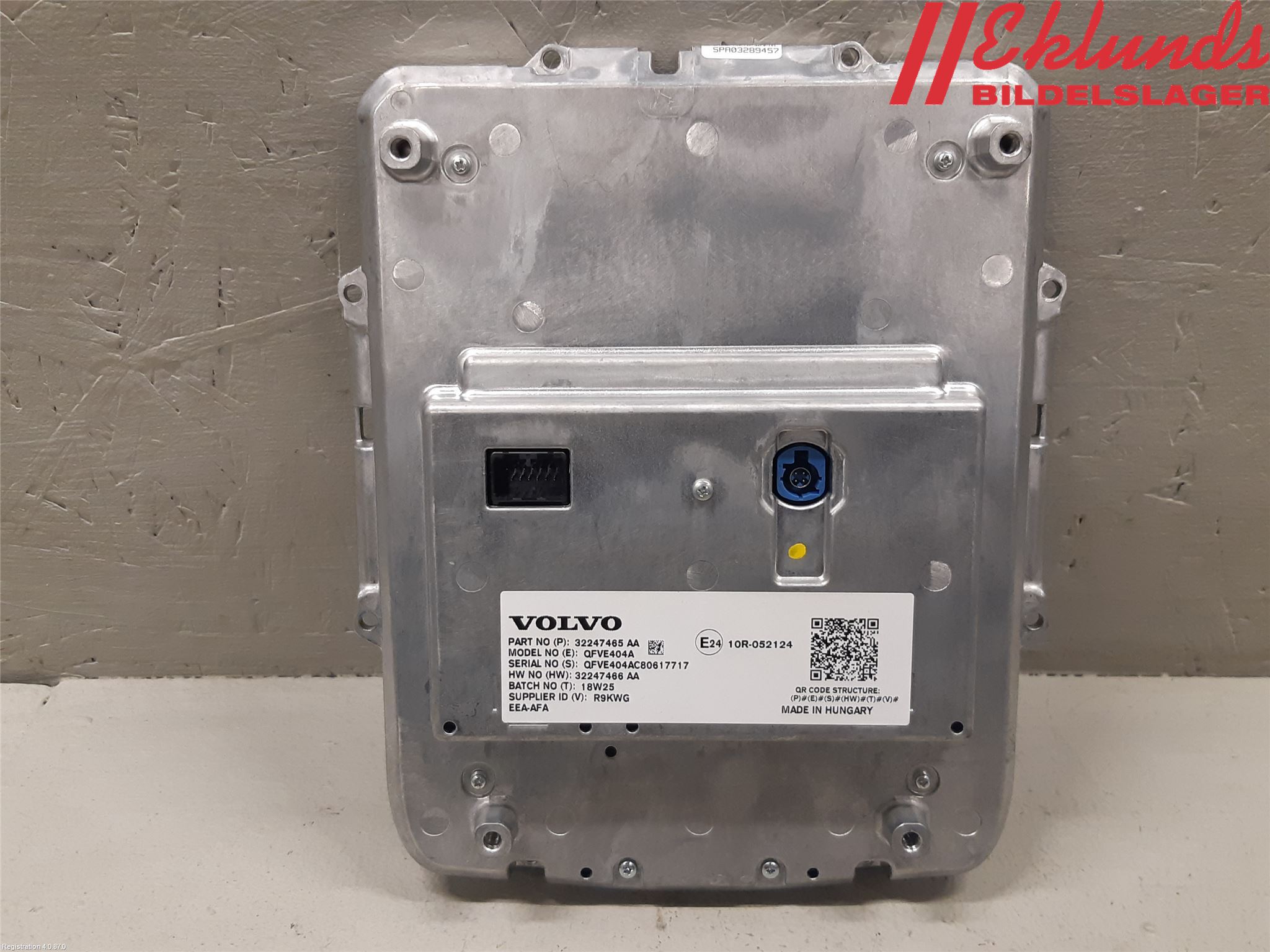 Volvo XC60 18- Cd Radio - Multimediapanel