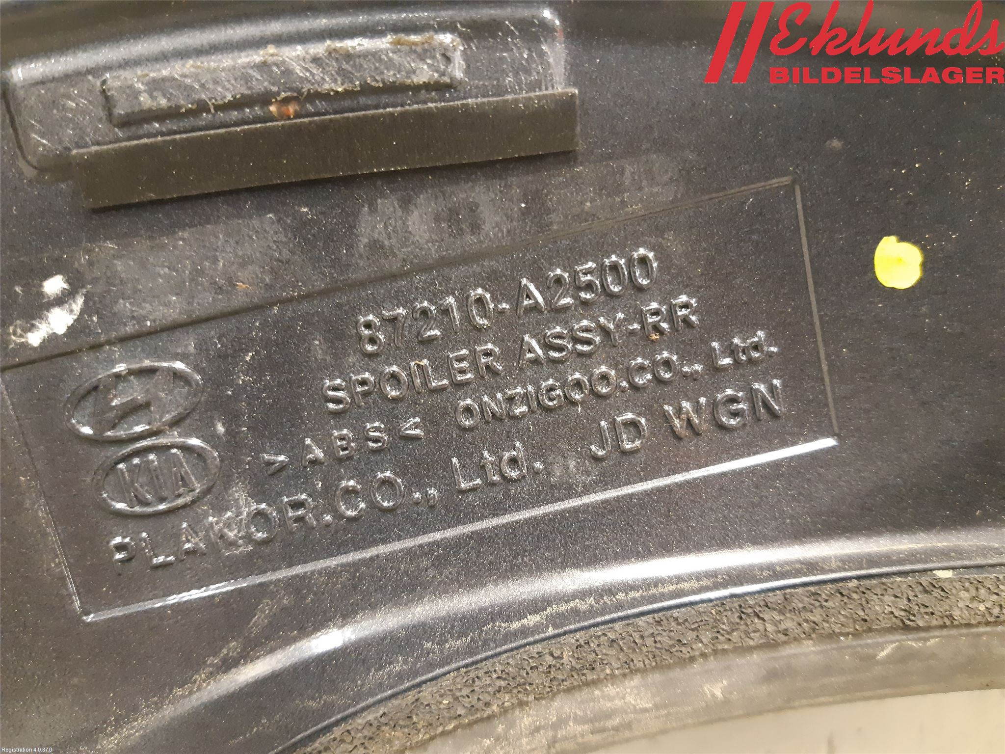 Kia CEED 12-18 Spoiler Baklucka