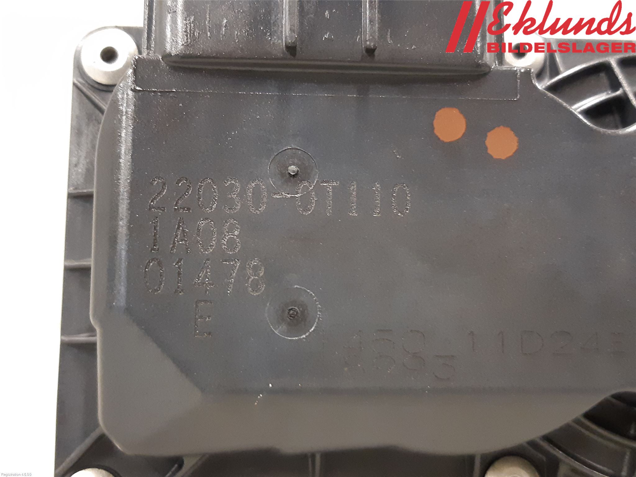 Toyota COROLLA 19- Injspjällhus