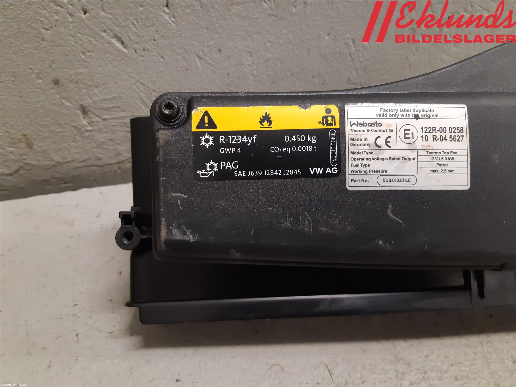 Volkswagen VW PASSAT 15-19 Förg-Bälg-Rör Mot Luftr