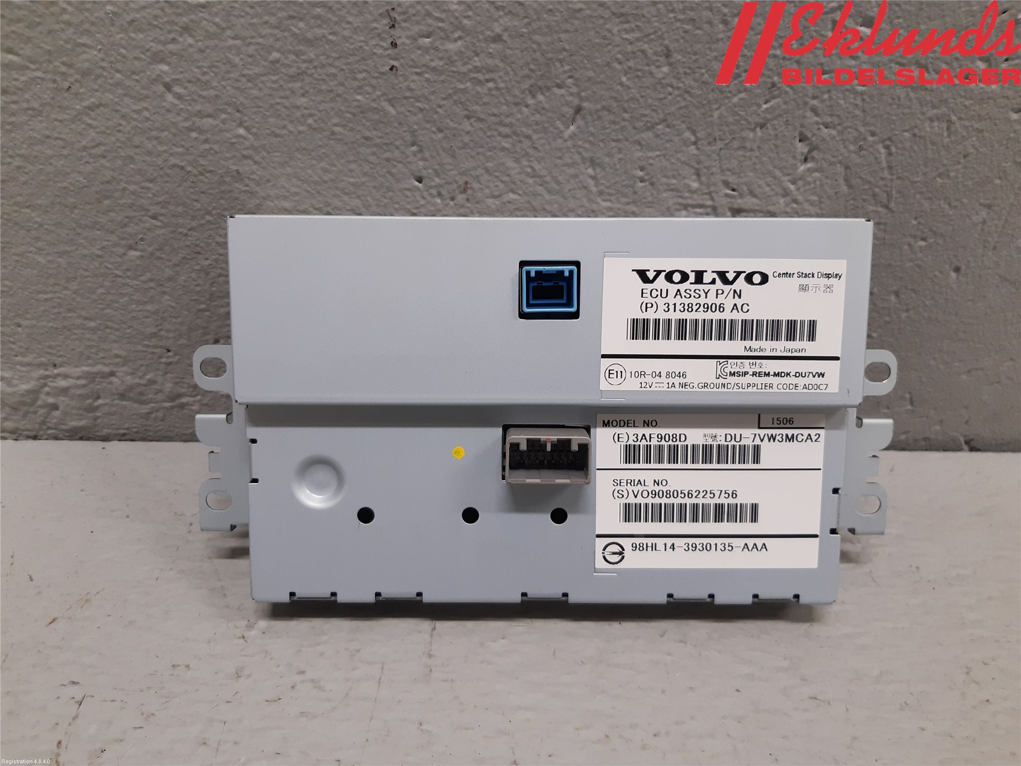Volvo V70 14-16 Cd Radio - Multimediapanel