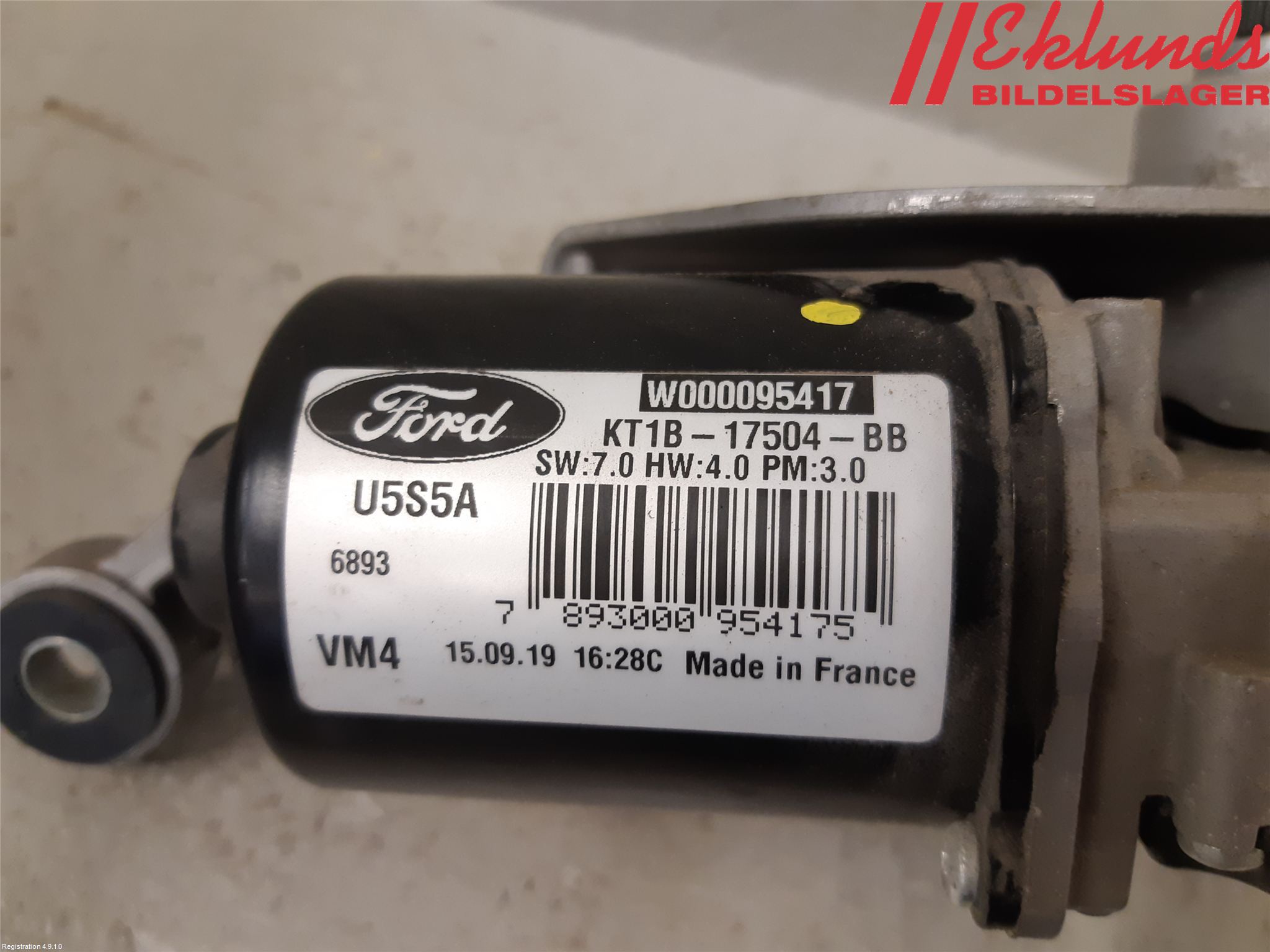 Ford TRANSIT/TOURNEO CONNECT 13-22 Torkarmotor Vindruta