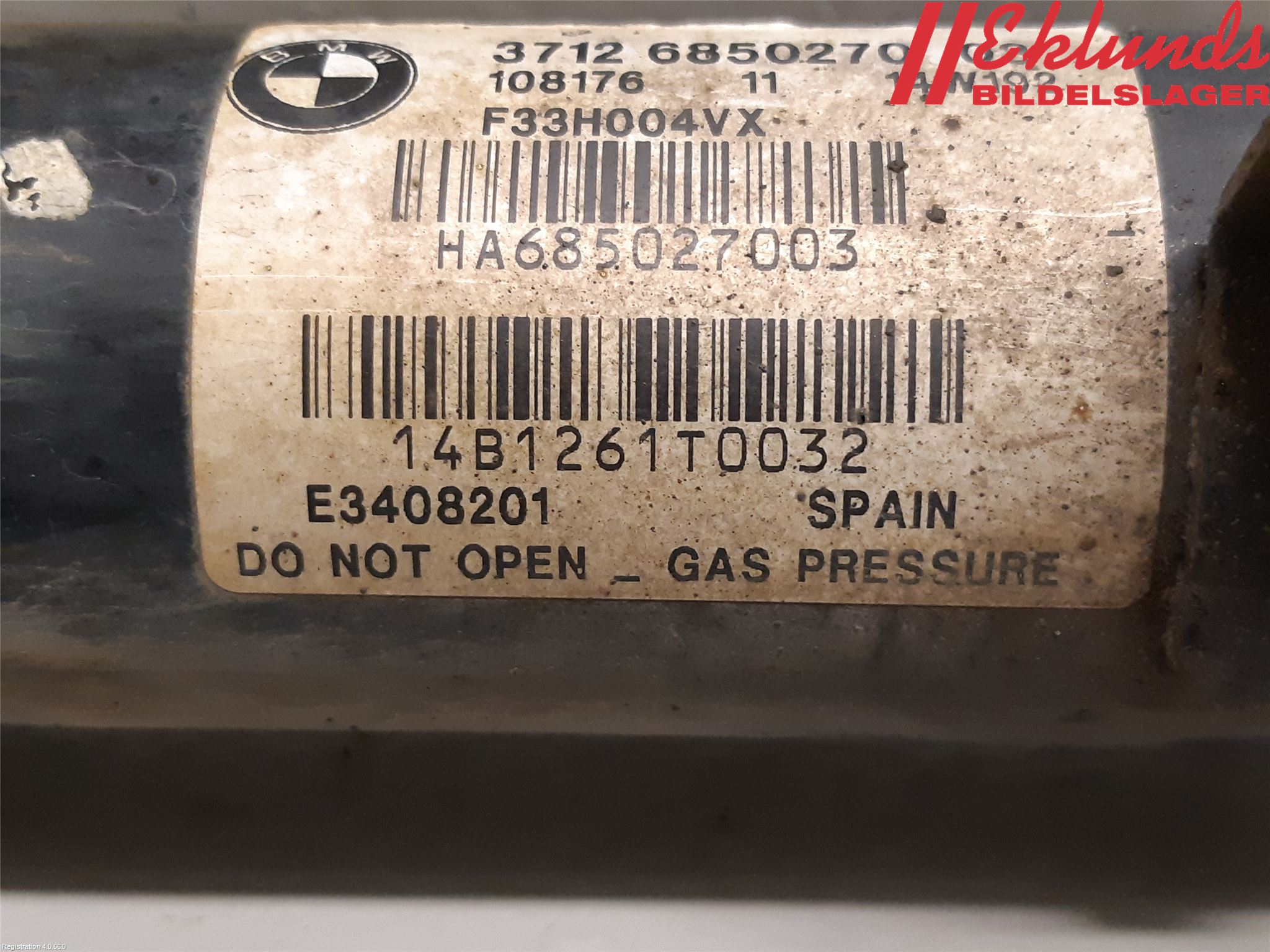 BMW 4 F32/F33/F82/F83 13-20 Stötdämpare Bak
