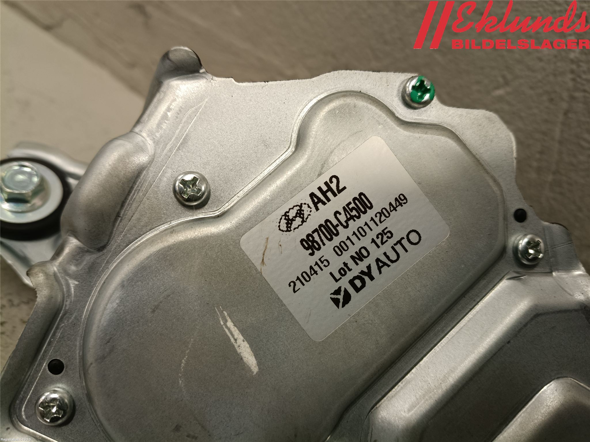 Hyundai i10 LA 20- Torkarmotor Baklucka